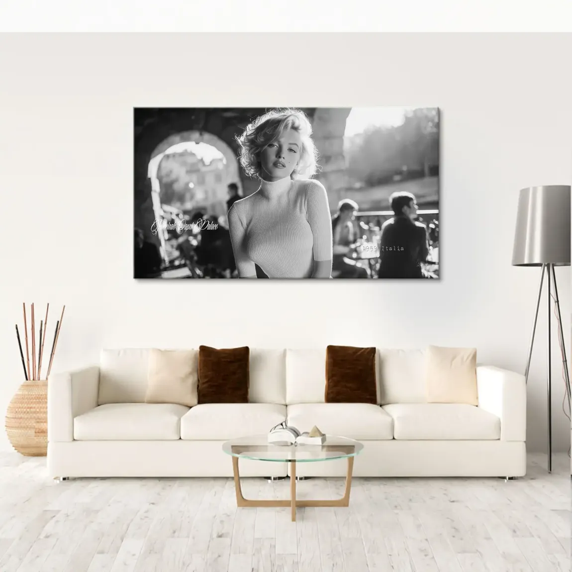 Marilyn Monroe Italia Leinwand Bild
