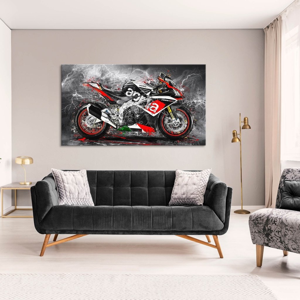 Aprilia RSV Abstrakt Leinwand Bild INGALERIE