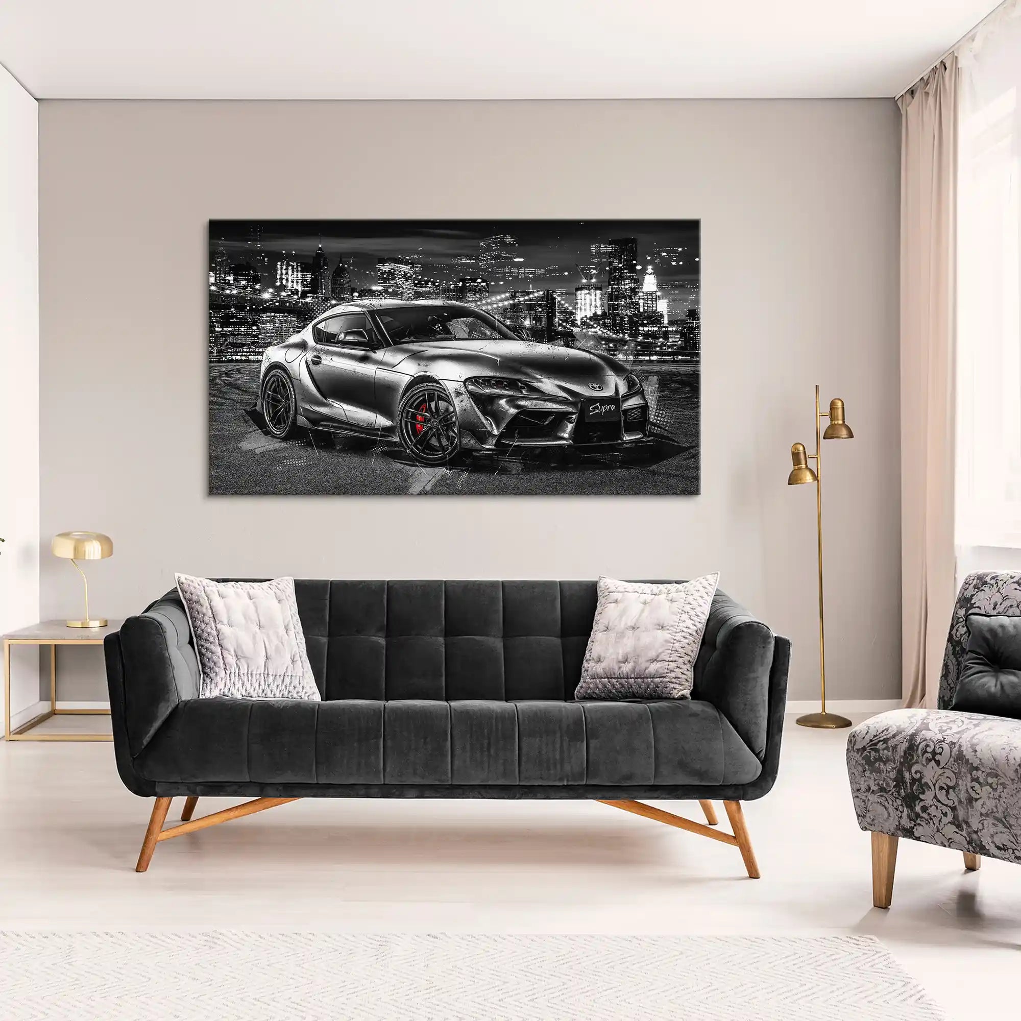 Toyota Supra Abstrakt Leinwand Bild INGALERiE