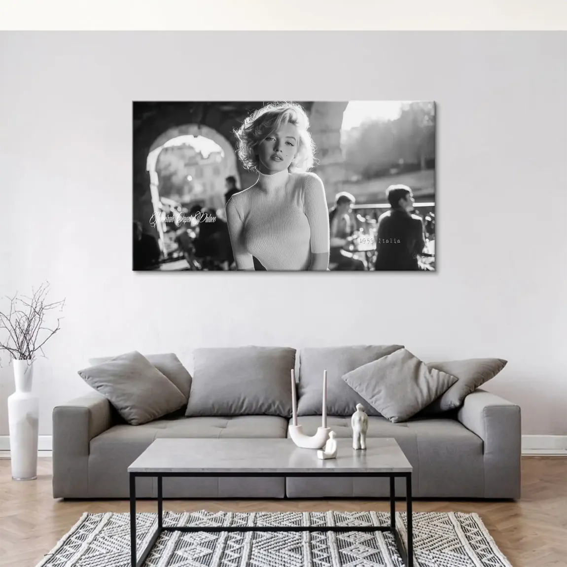 Marilyn Monroe Italia Leinwand Bild