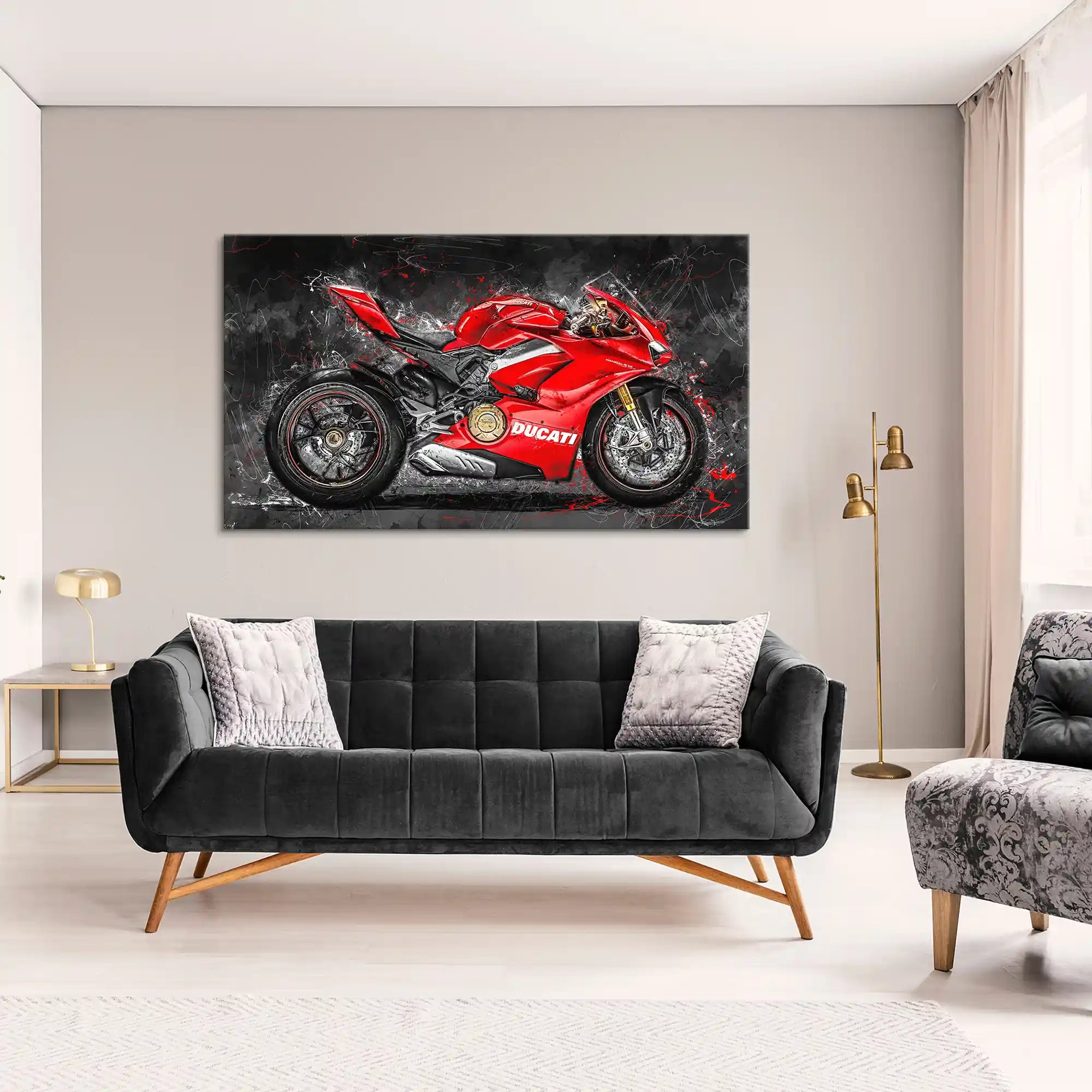 Ducati Panigale Abstrakt Leinwand Bild INGALERIE