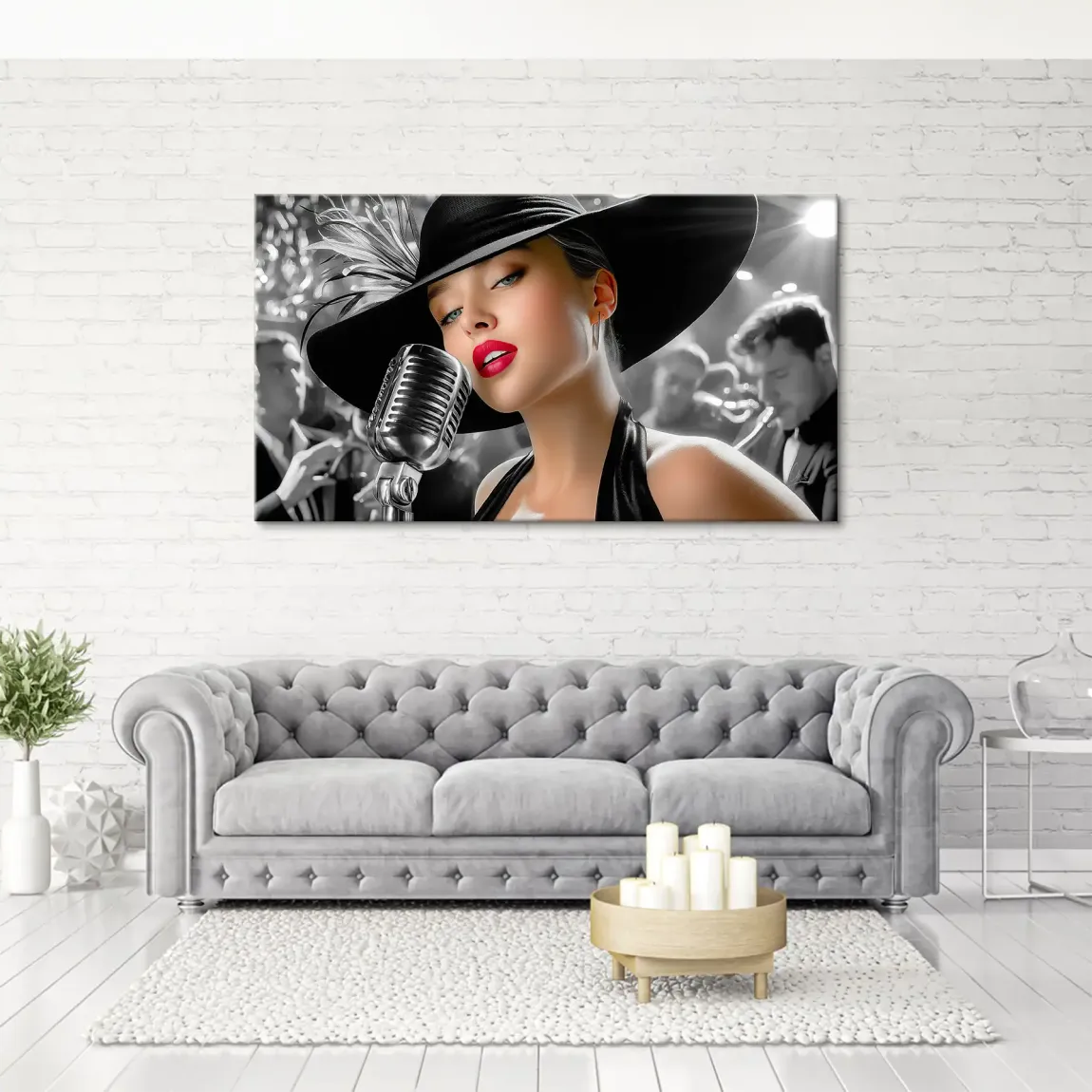 Silent Jazz Leinwand Bild