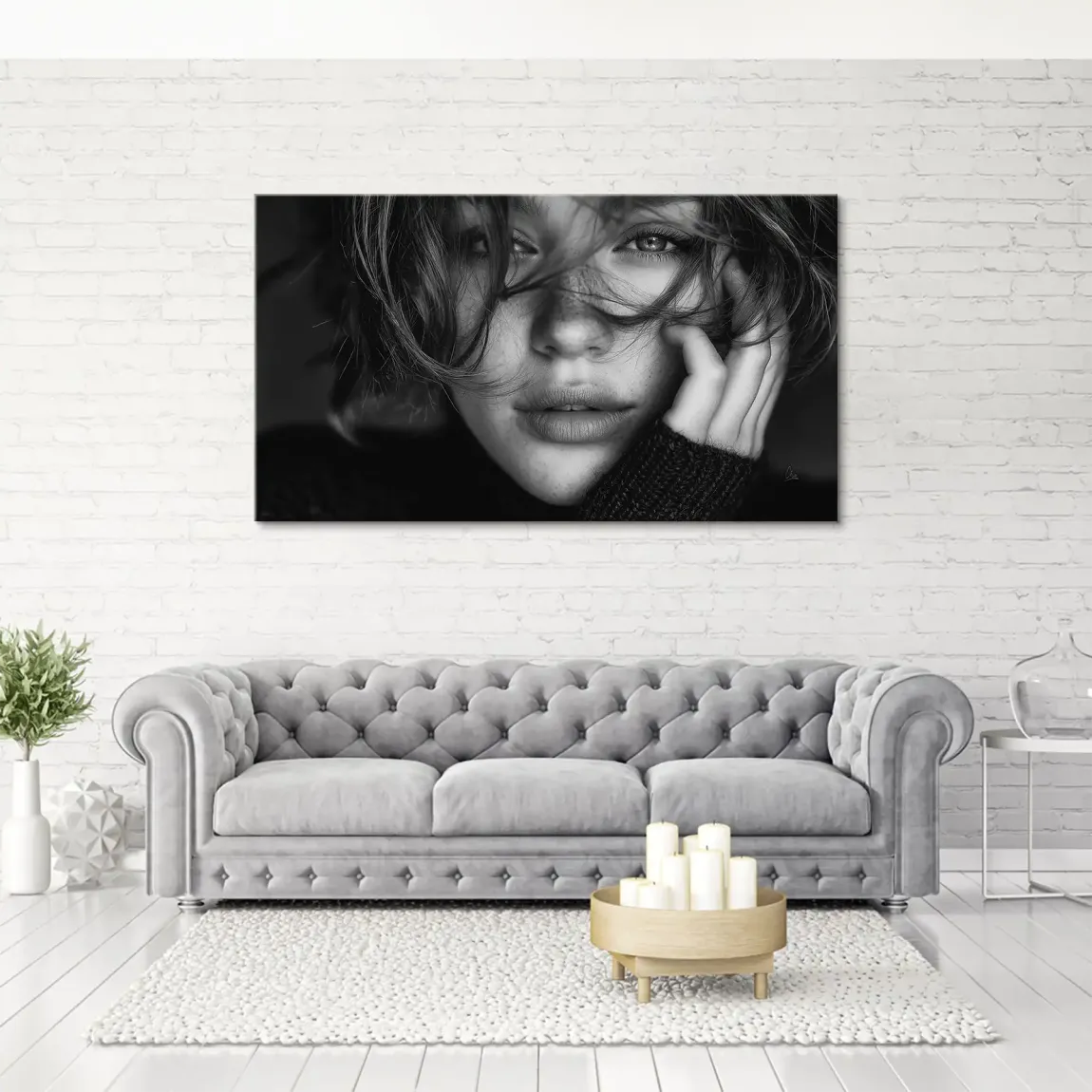 Silent Graze Leinwand Bild