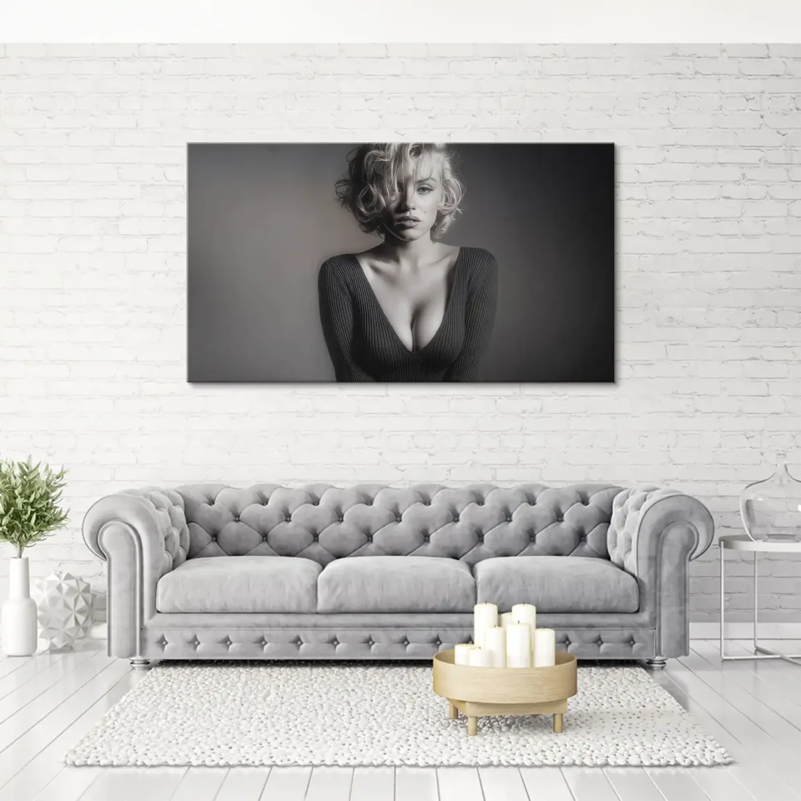 Marilyn Monroe Glam Night Leinwand Bild