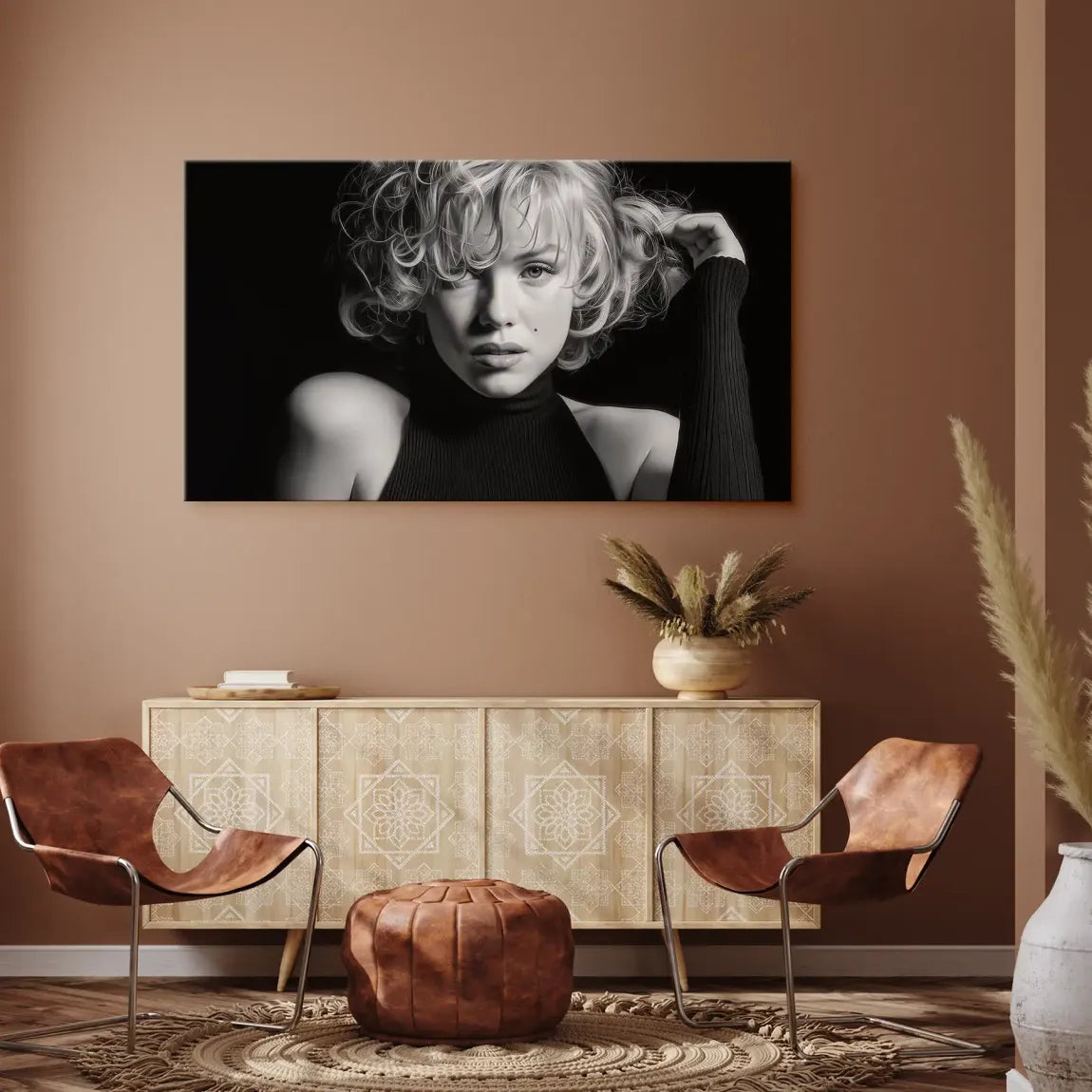 Marilyn Monroe Velvet Icon Leinwand Bild