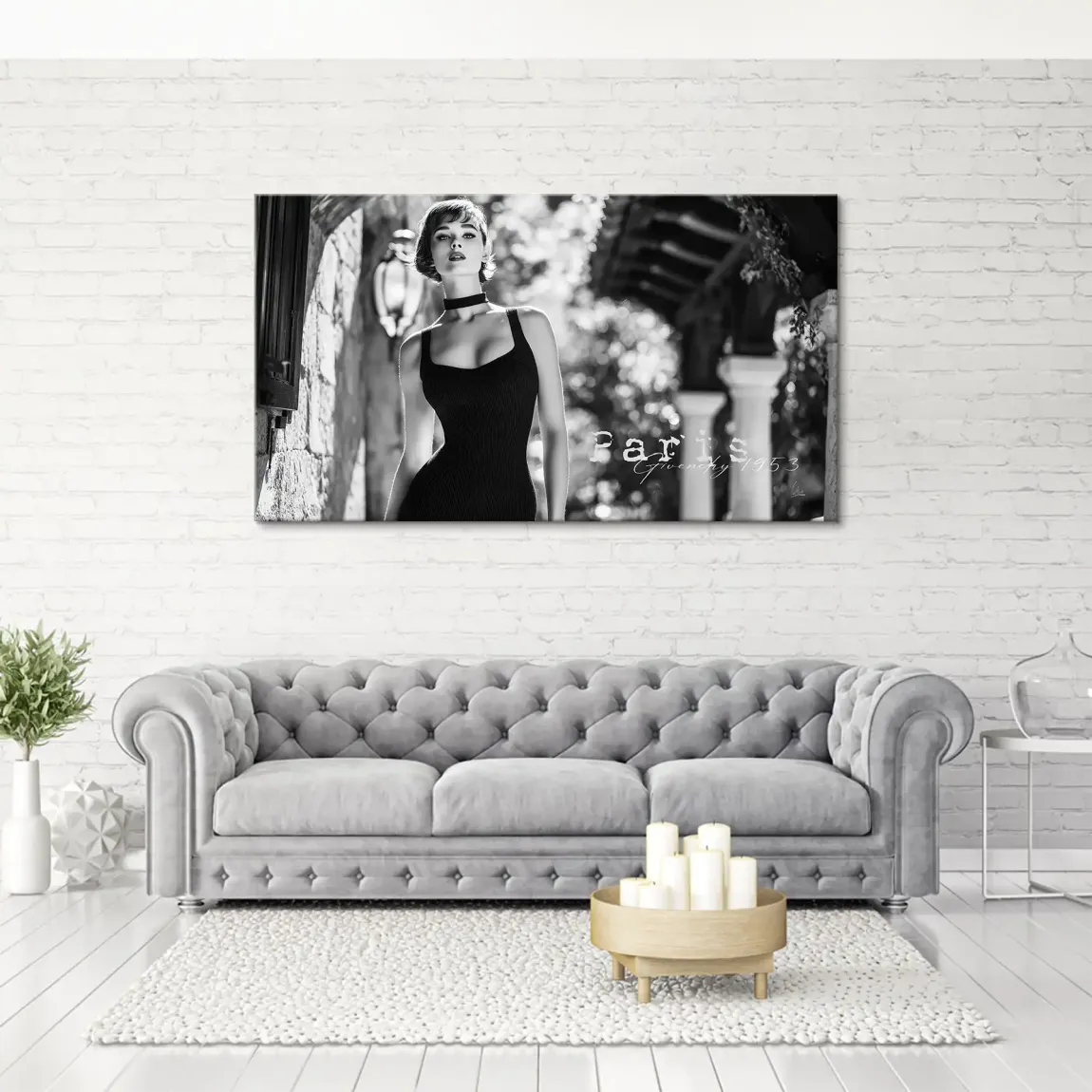 Audrey Hepburn Givenchy Leinwand Bild