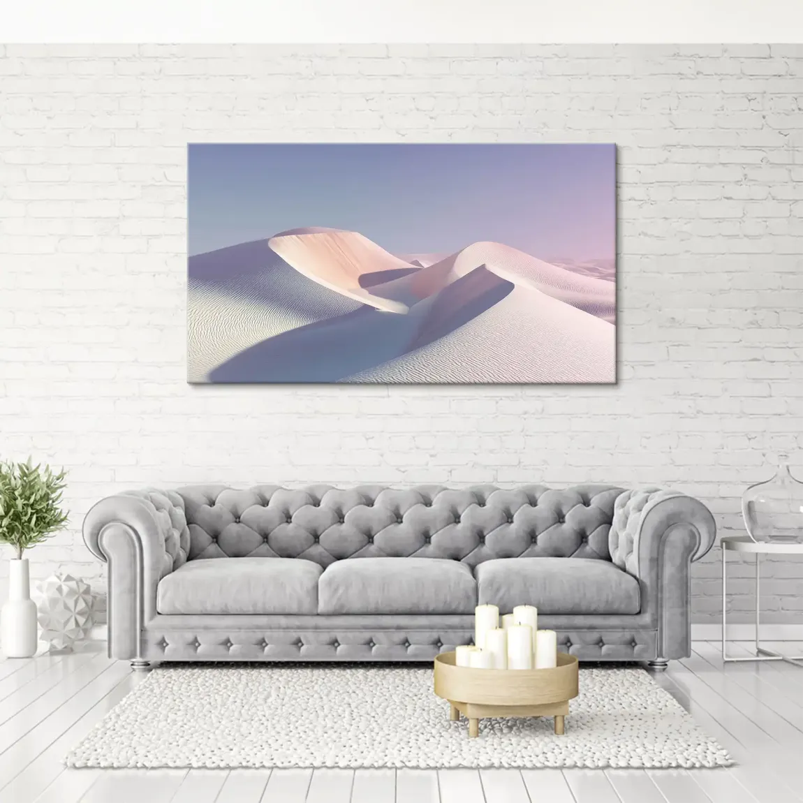 White Sand Leinwand Bild