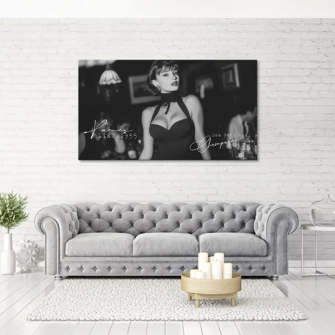 Audrey Hepburn Lido Bar Leinwand Bild