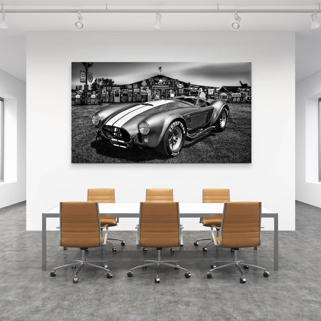 AC Cobra Abstrakt Silver Leinwand Bild INGALERIE