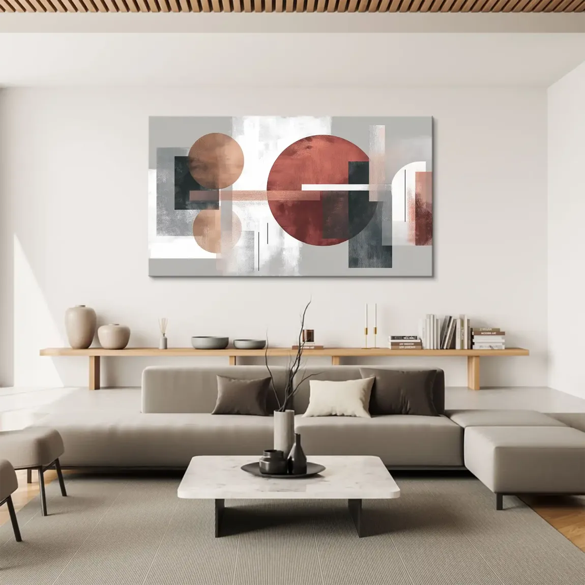 Abstrakte Geometrie Leinwand Bild