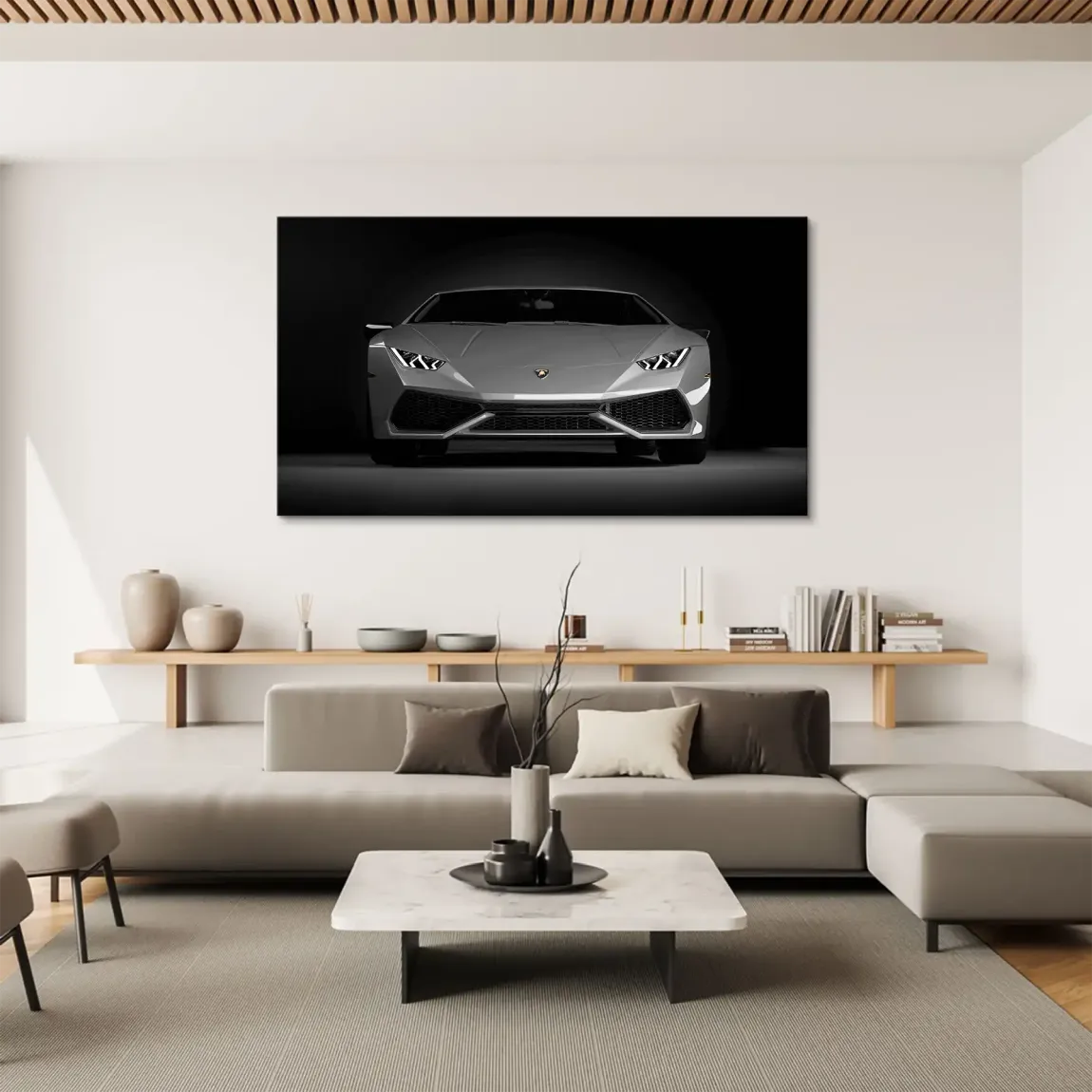 Midnight Lambo Vision Leinwand Bild