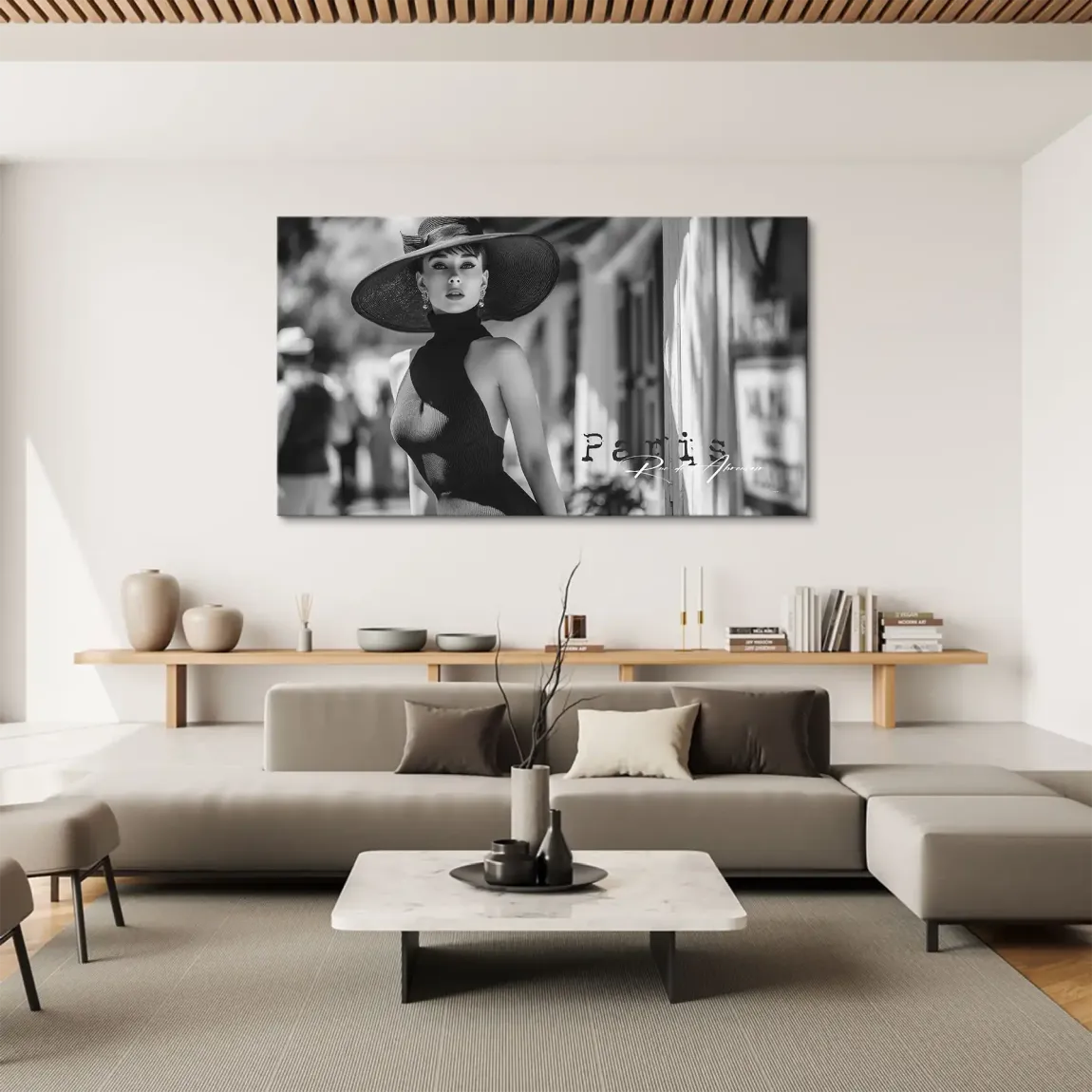 Audrey Hepburn Paris City Life Leinwand Bild