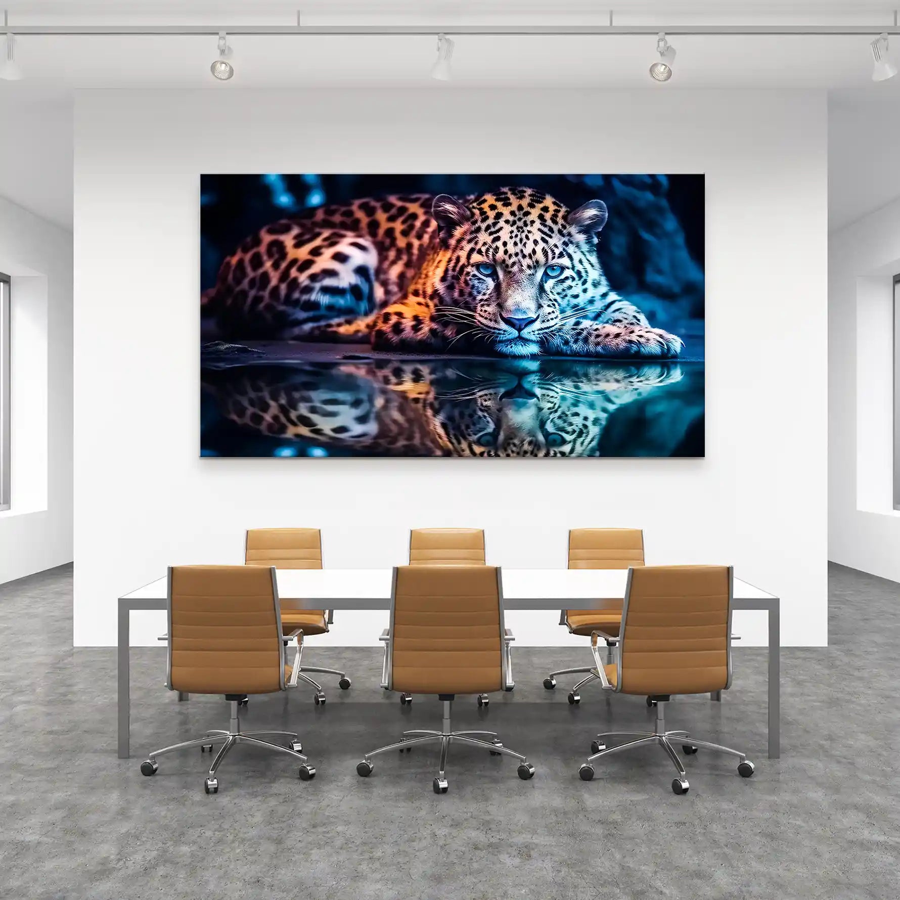 Leopard Relax Leinwand Bild INGALERiE