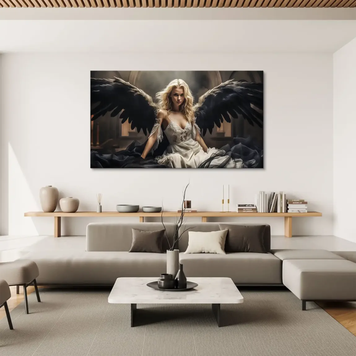 Blackwing Angel Art Leinwand Bild