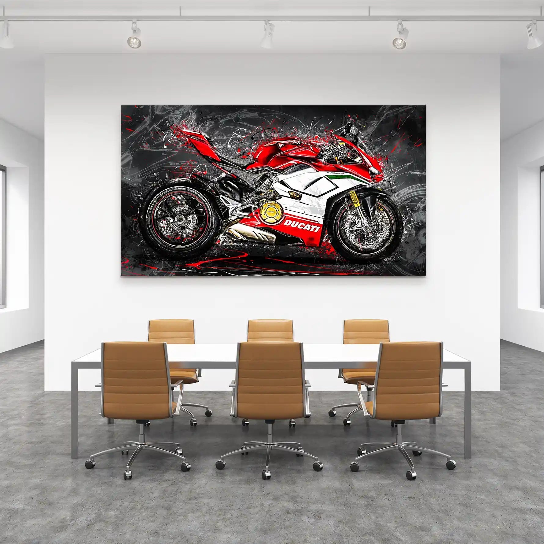 Ducati Panigale V4 Abstrakt Leinwand Bild INGALERIE