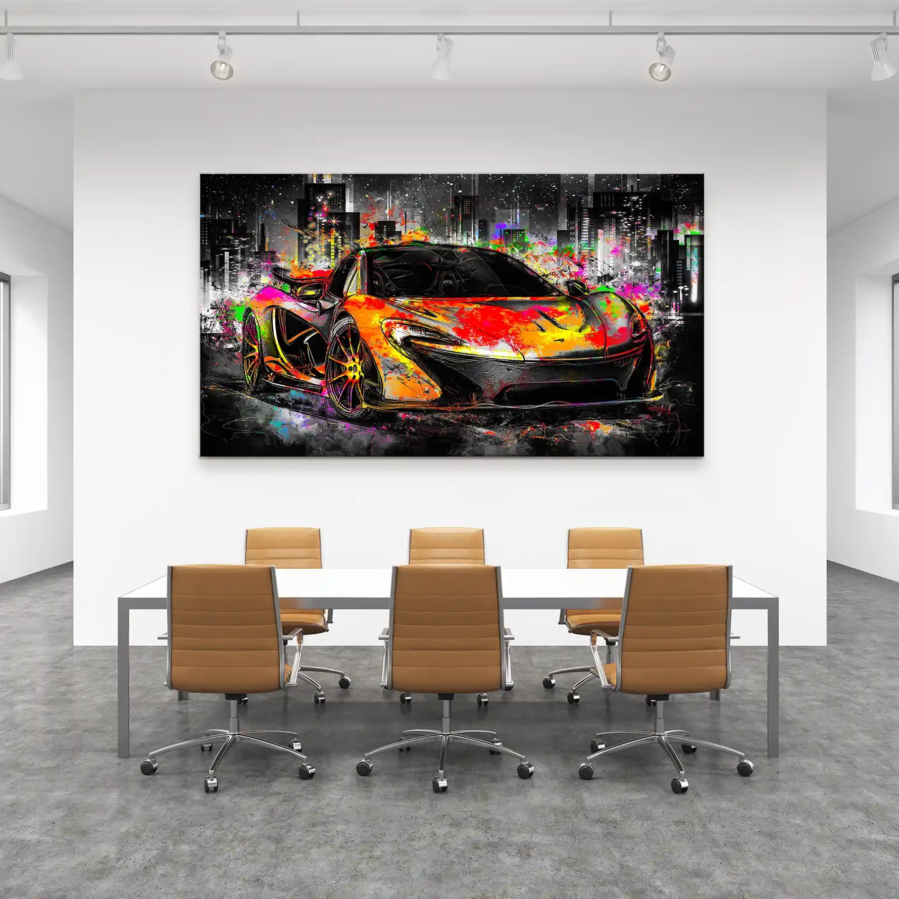 McLaren Pop Art Style Leinwand Bild INGALERIE