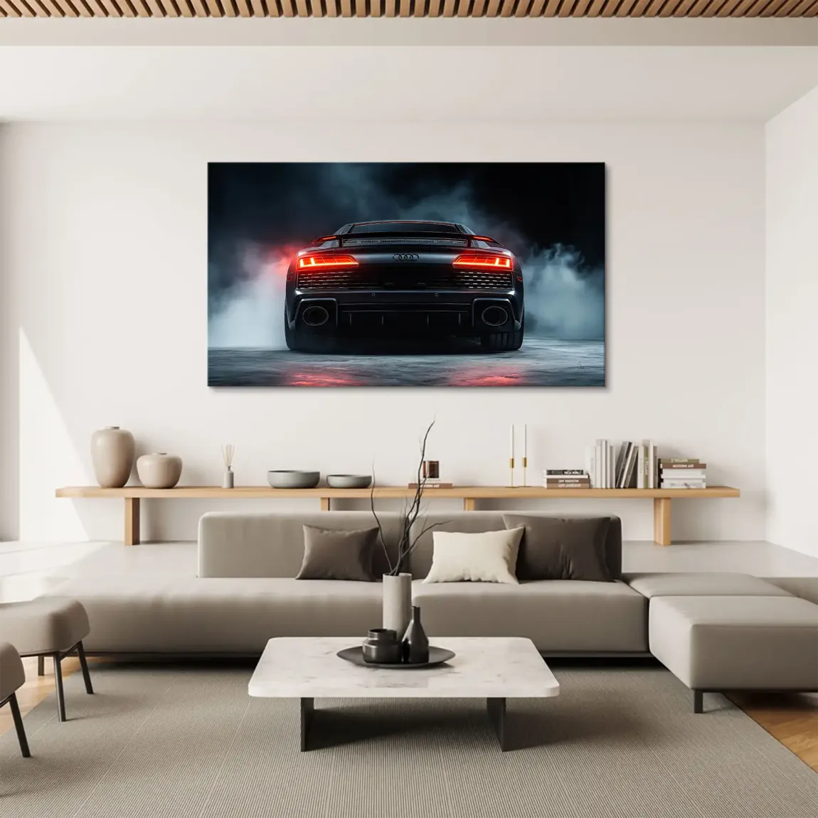 Audi R8 Dark Side Leinwand Bild