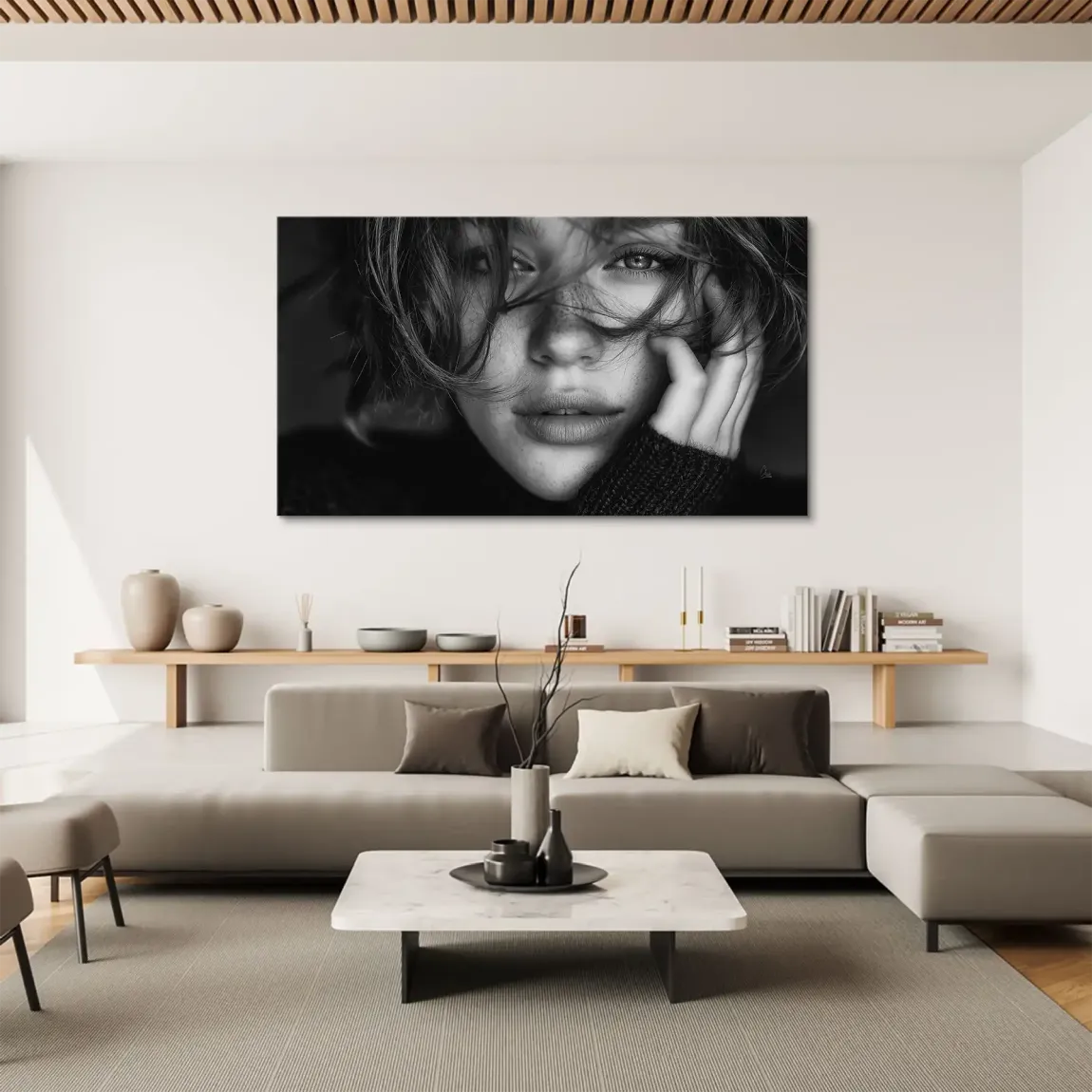 Silent Graze Leinwand Bild