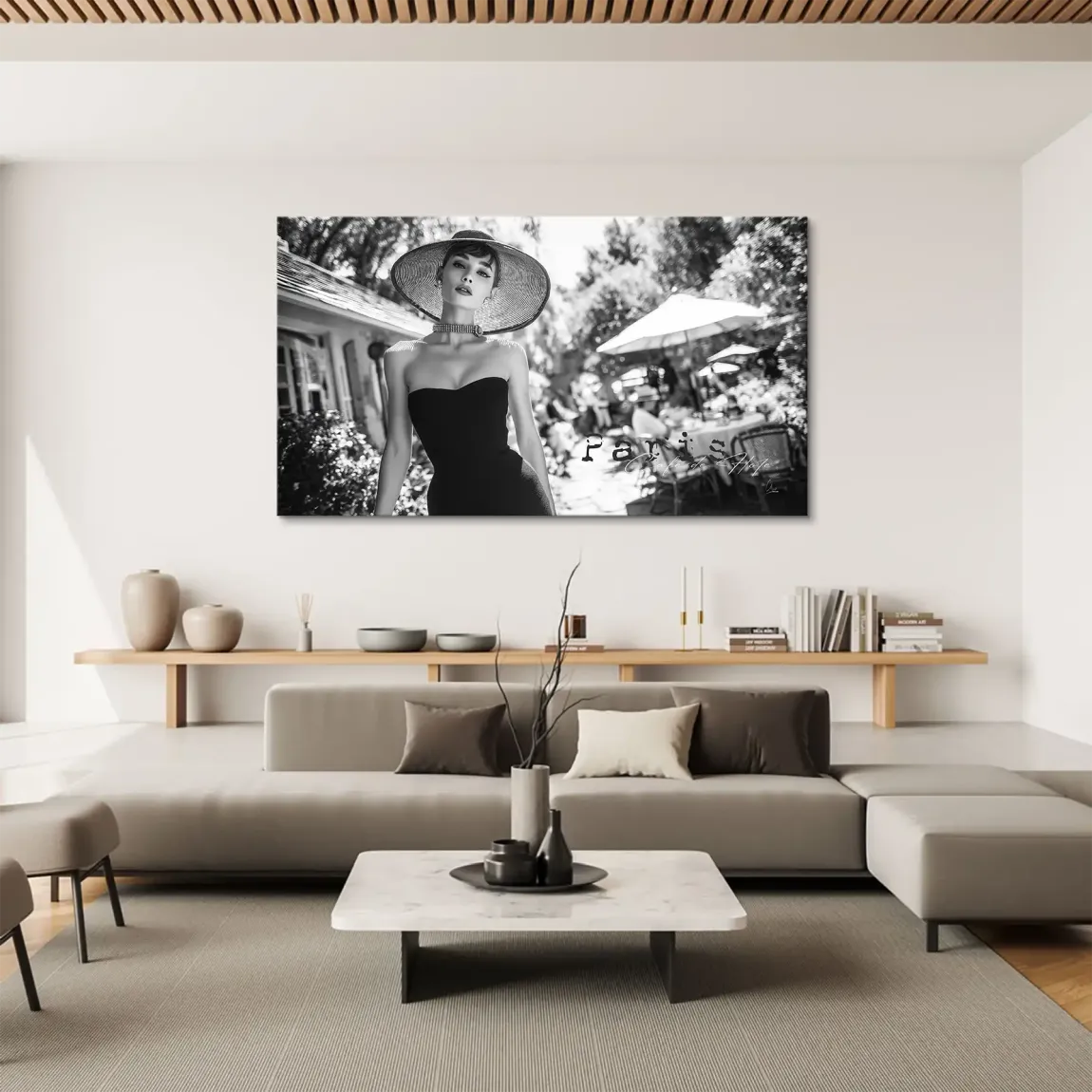 Audrey Hepburn Summer Style Leinwand Bild