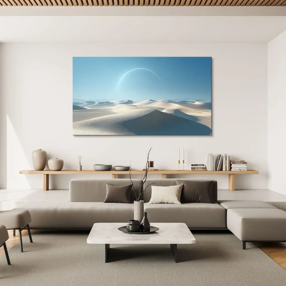 White Desert Leinwand Bild