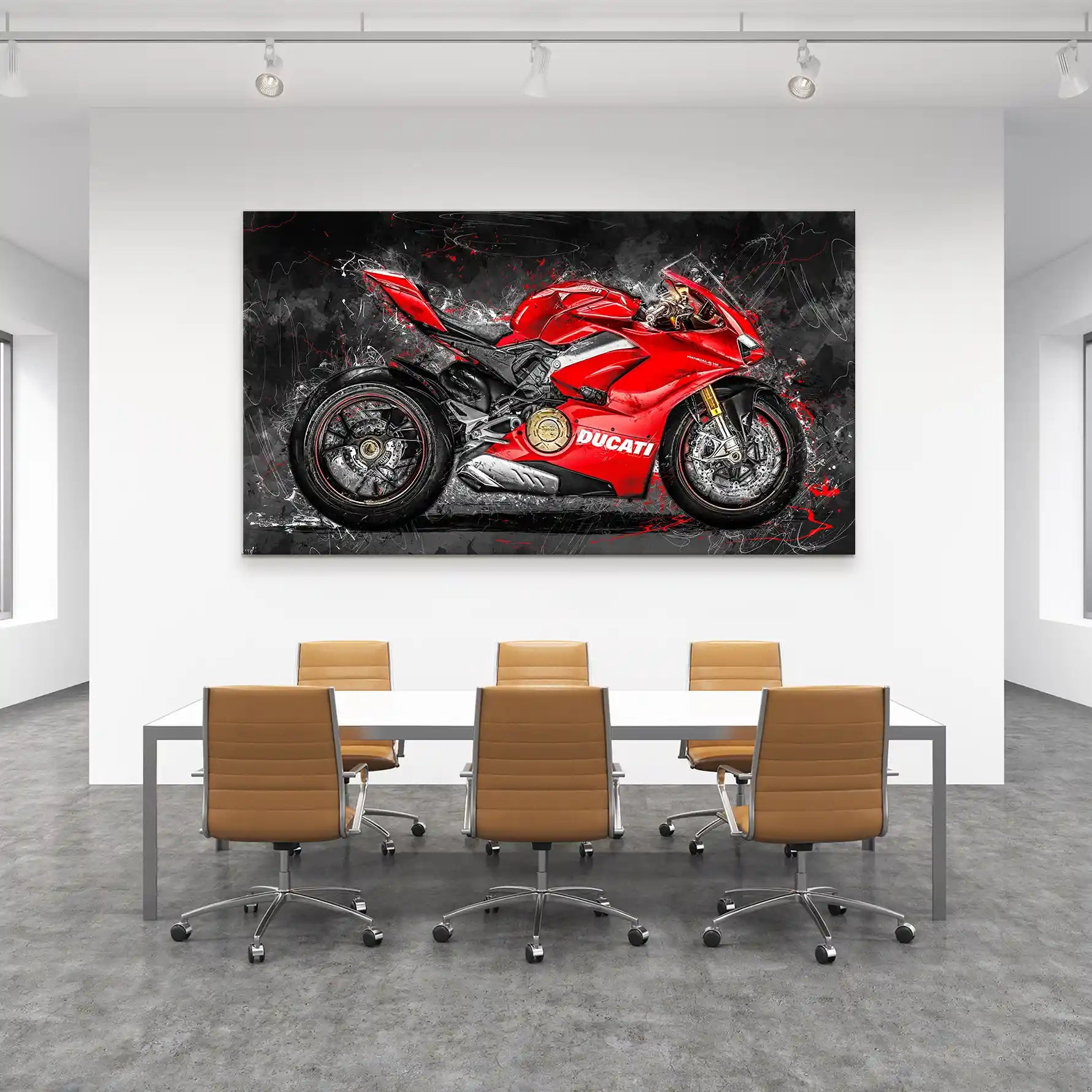 Ducati Panigale Abstrakt Leinwand Bild INGALERIE