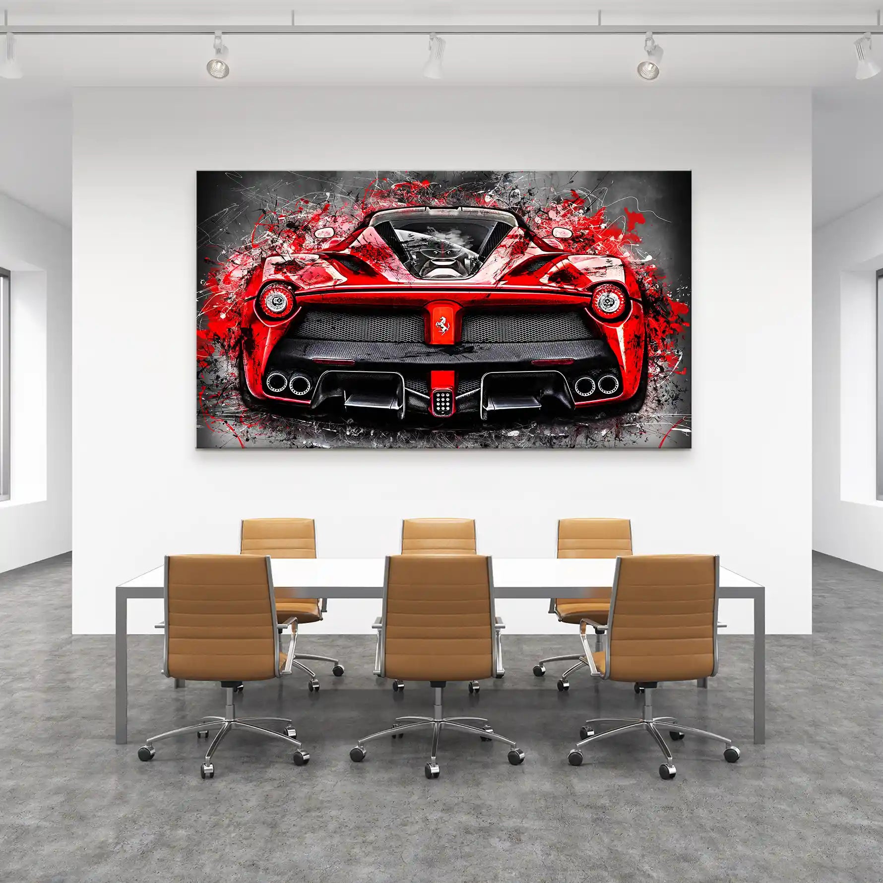 La Ferrari Abstrakt-Style Leinwand Bild INGALERIE