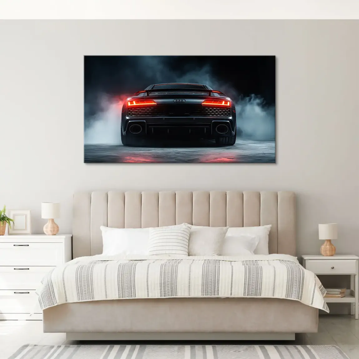 Audi R8 Dark Side Leinwand Bild