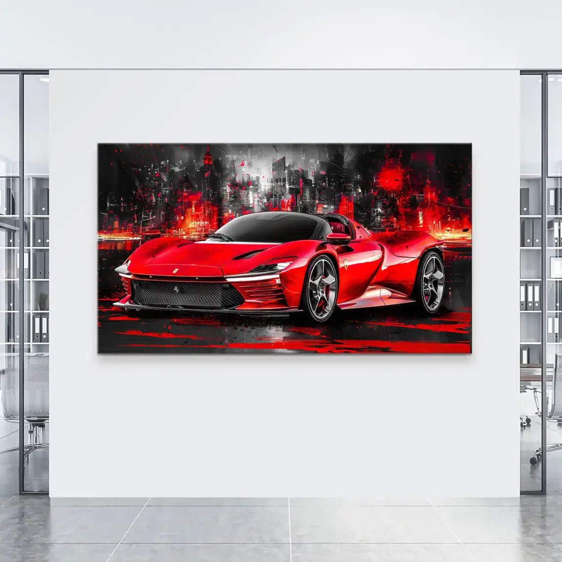 Ferrari Daytona SP3 Abstrakt Leinwand Bild INGALERIE