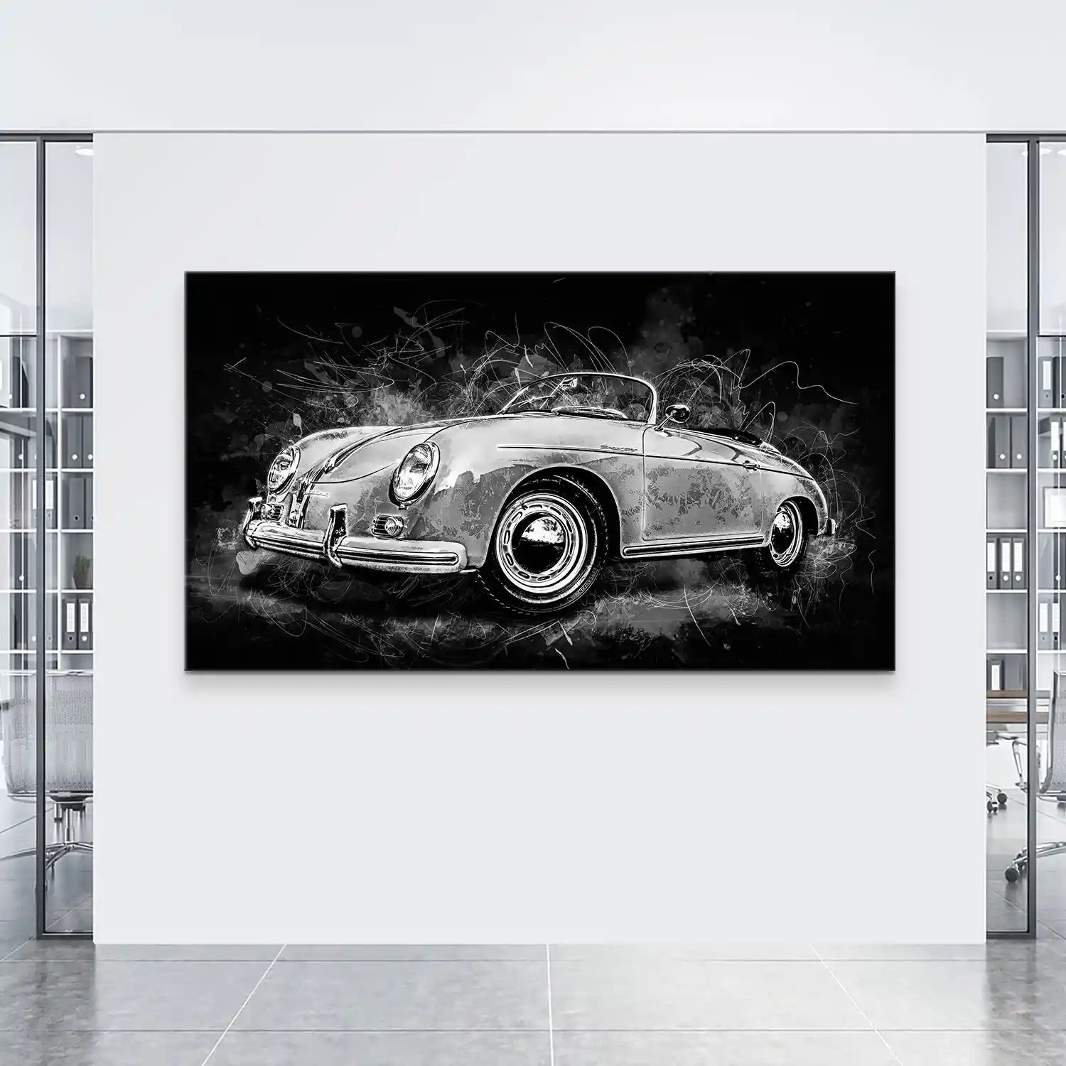 Porsche Speedster City Style Leinwand Bild INGALERIE