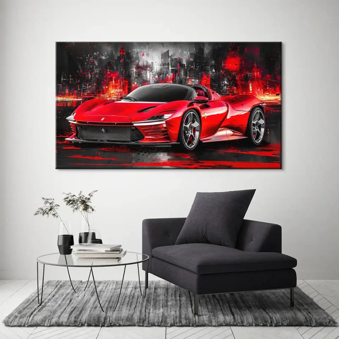 Ferrari Daytona SP3 Abstrakt Leinwand Bild INGALERIE