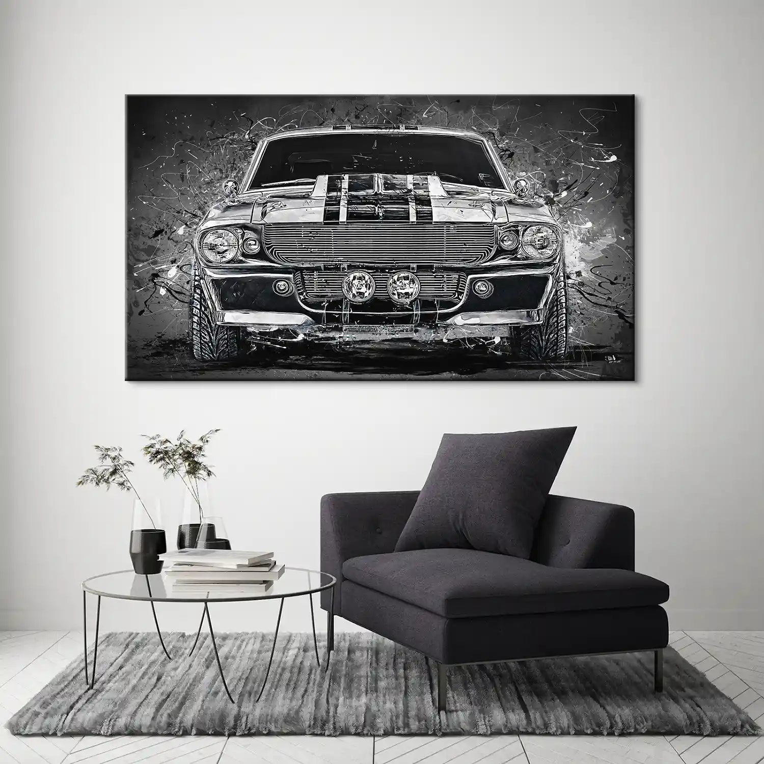 Ford Mustang Elenore Abstrakt Leinwand Bild INGALERIE