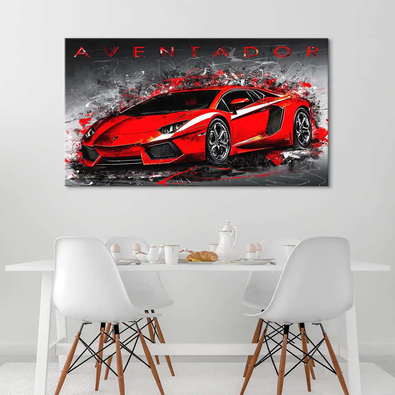 Lambo Aventador Abstrakt Leinwand Bild INGALERIE