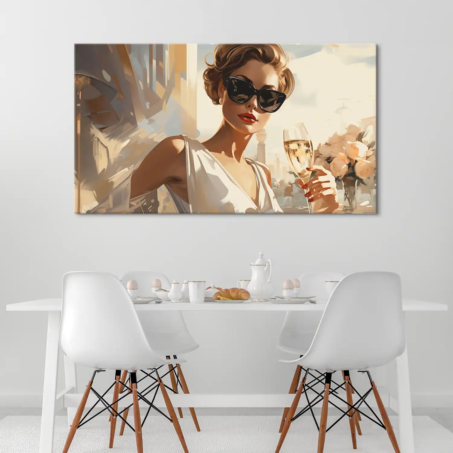 Glamour Champagner Leinwand Bild INGALERiE