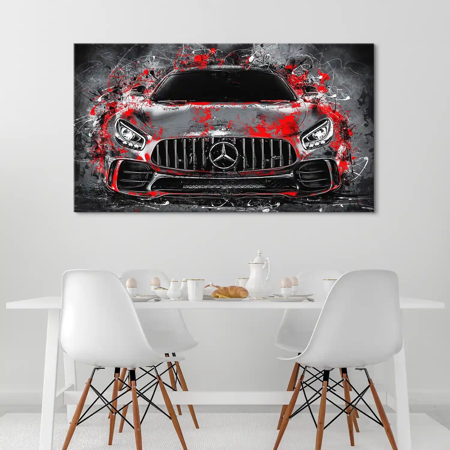 Mercedes AMG GT Abstrakt Style Leinwand Bild INGALERIE