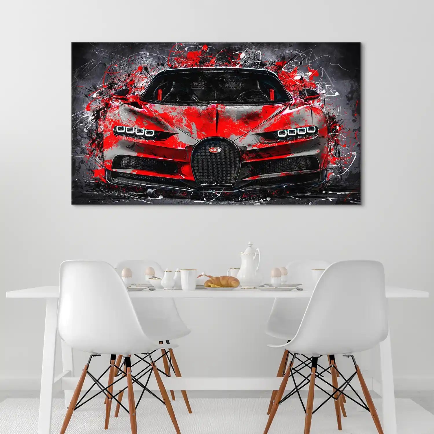 Bugatti Abstrakt Style Leinwand Bild INGALERIE