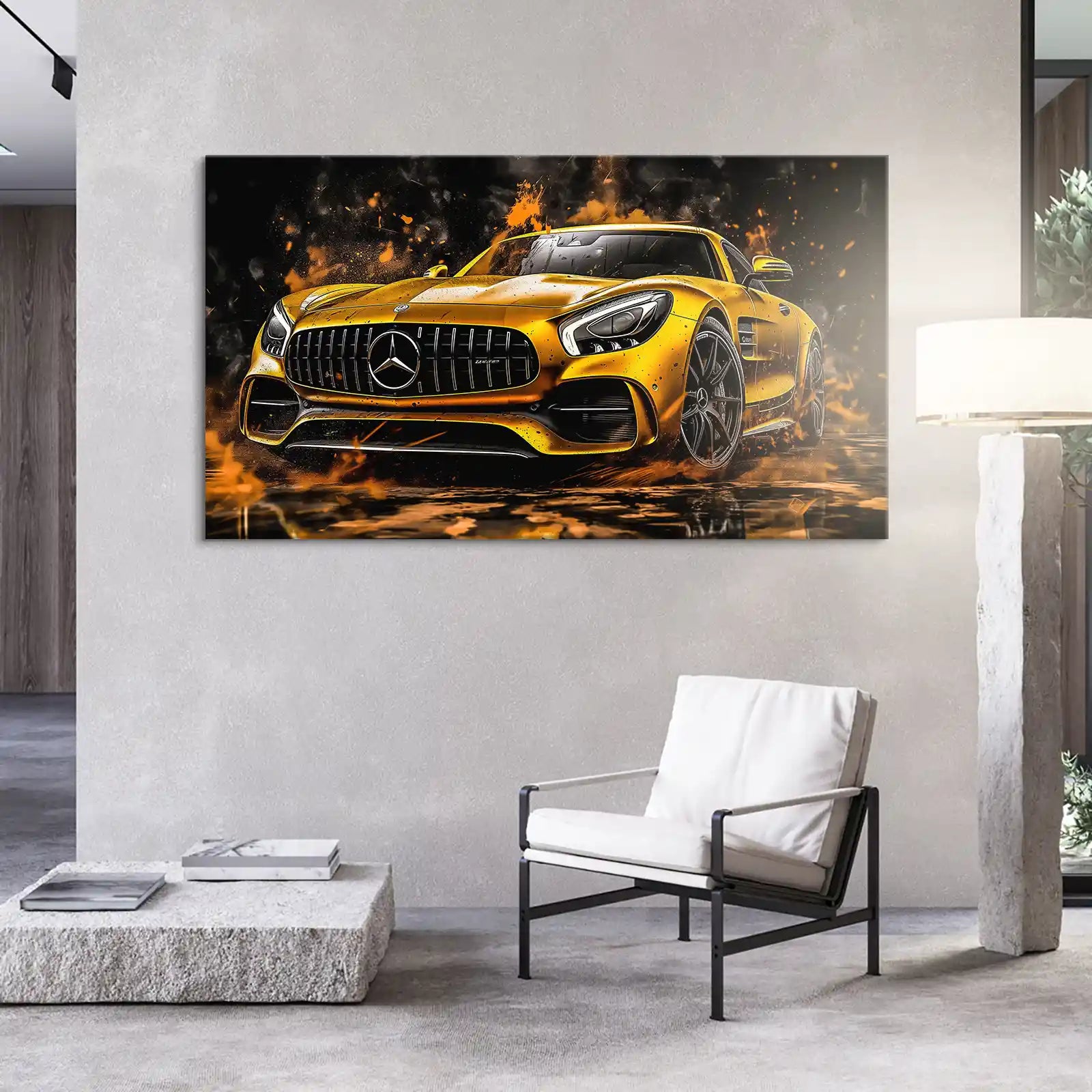 Mercedes AMG GT Modern Style Style Leinwand Bild INGALERIE