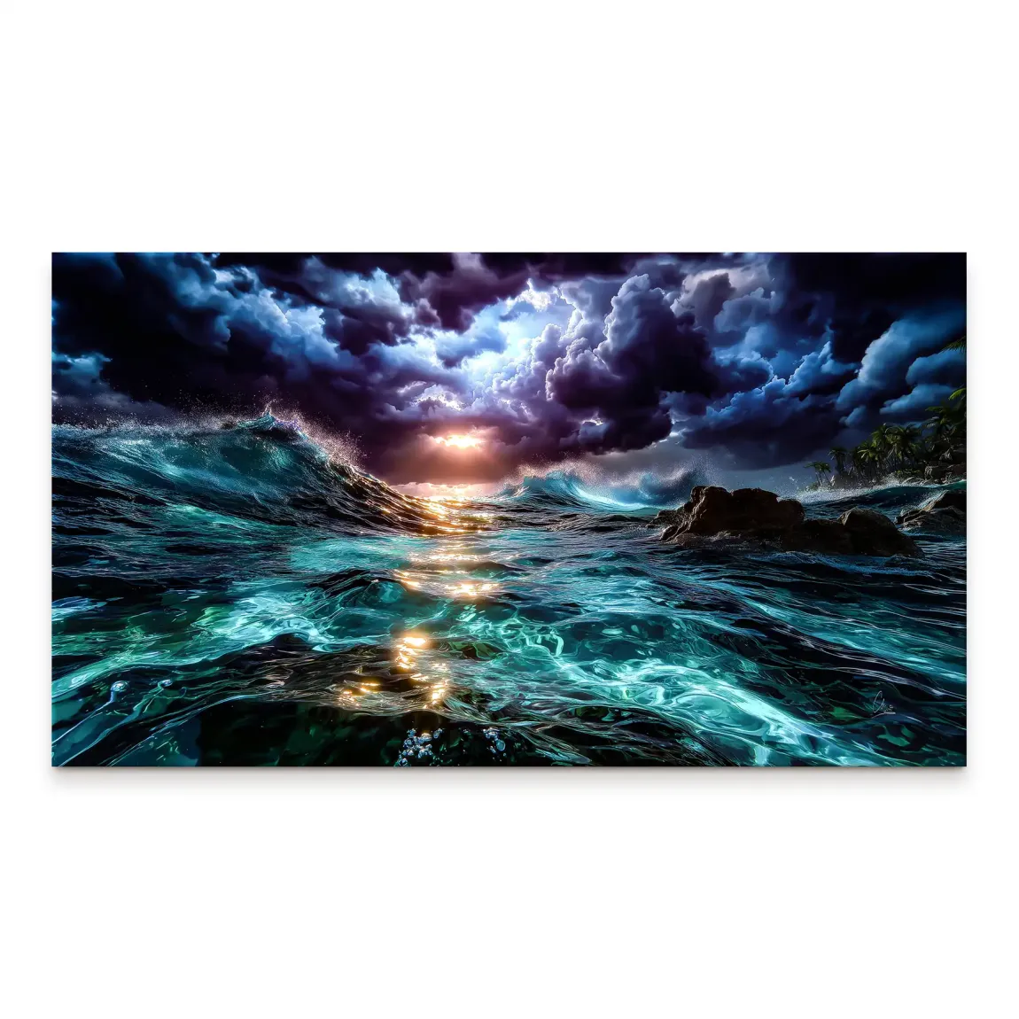 Ocean Storm Leinwand Bild