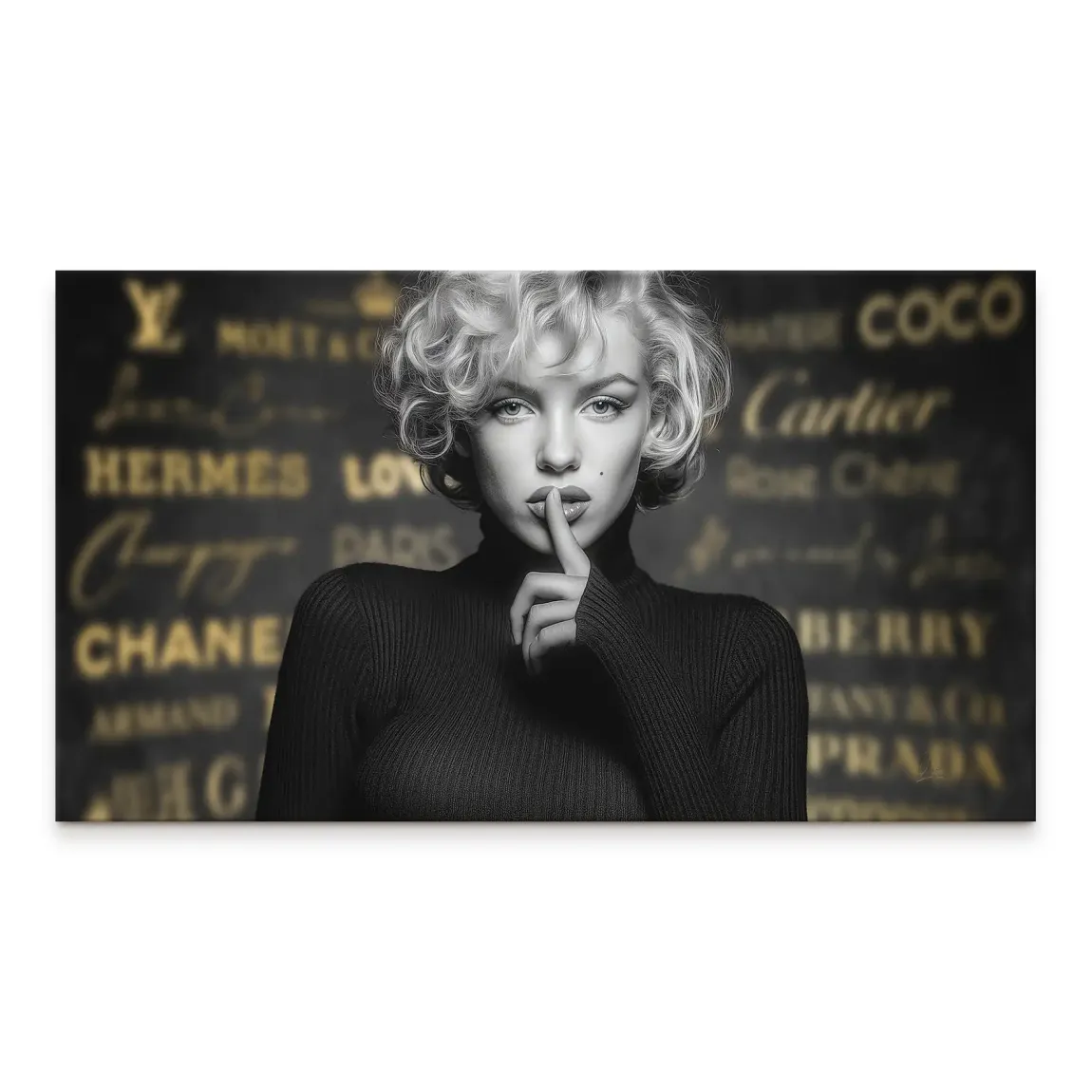 Marilyn Monroe Secret Glamour Leinwand Bild
