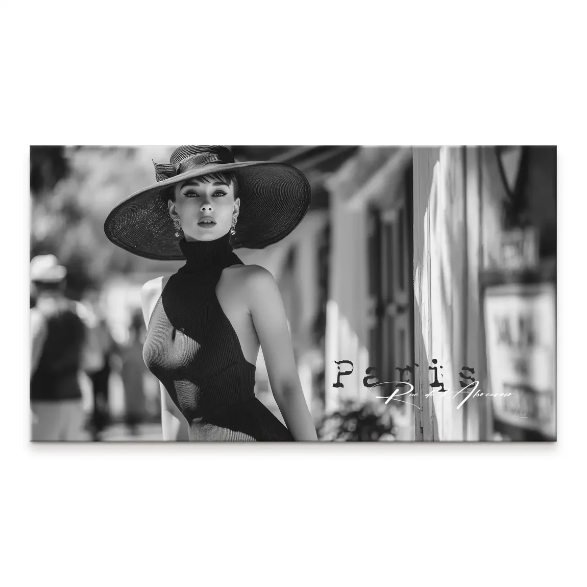 Audrey Hepburn Paris City Life Leinwand Bild