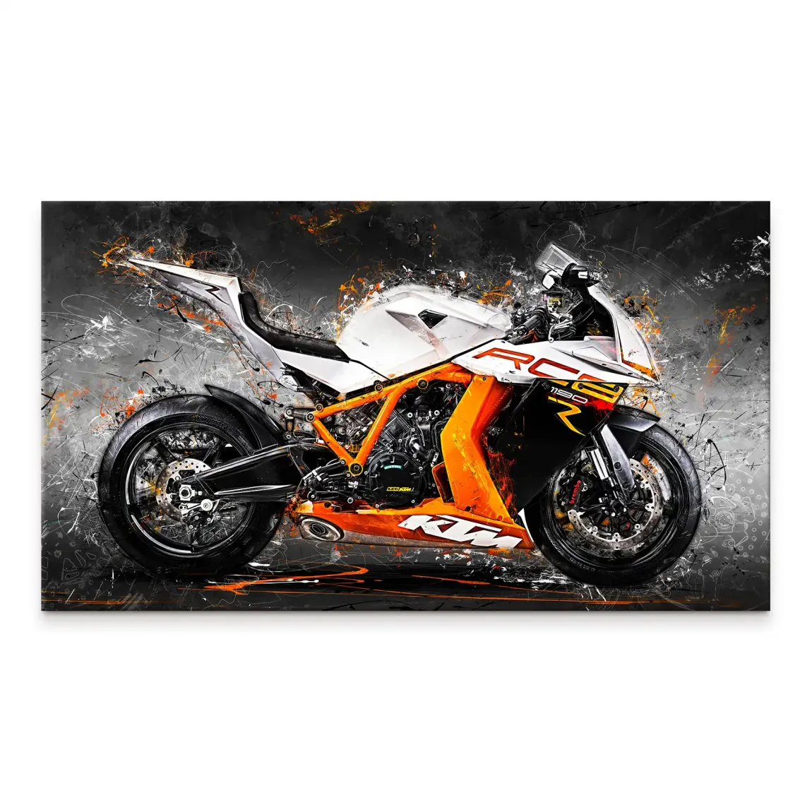 KTM RC8 Abstrakt Leinwand Bild
