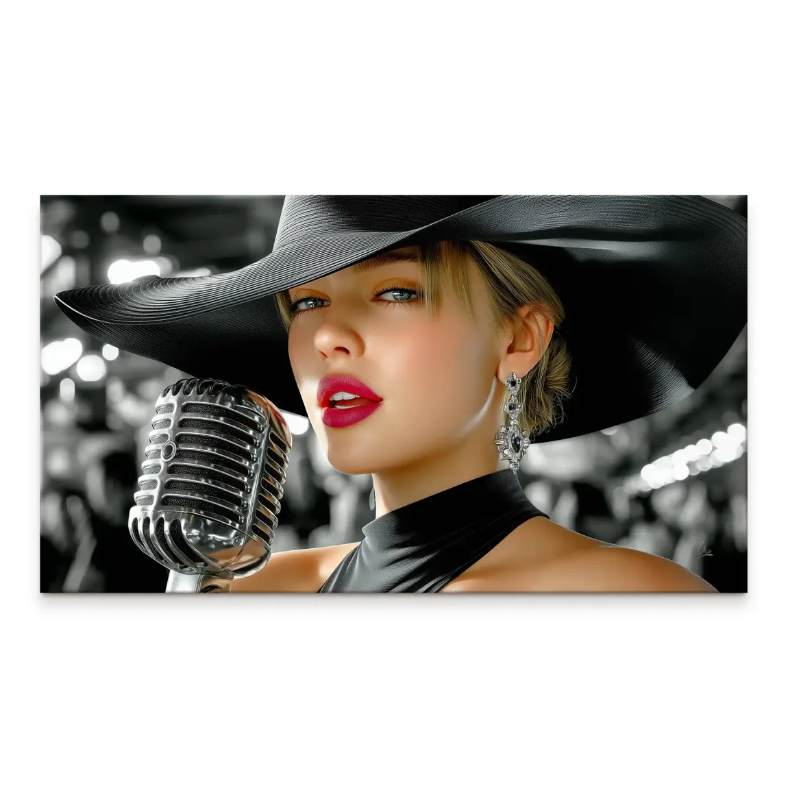 Midnight Jazz Leinwand Bild