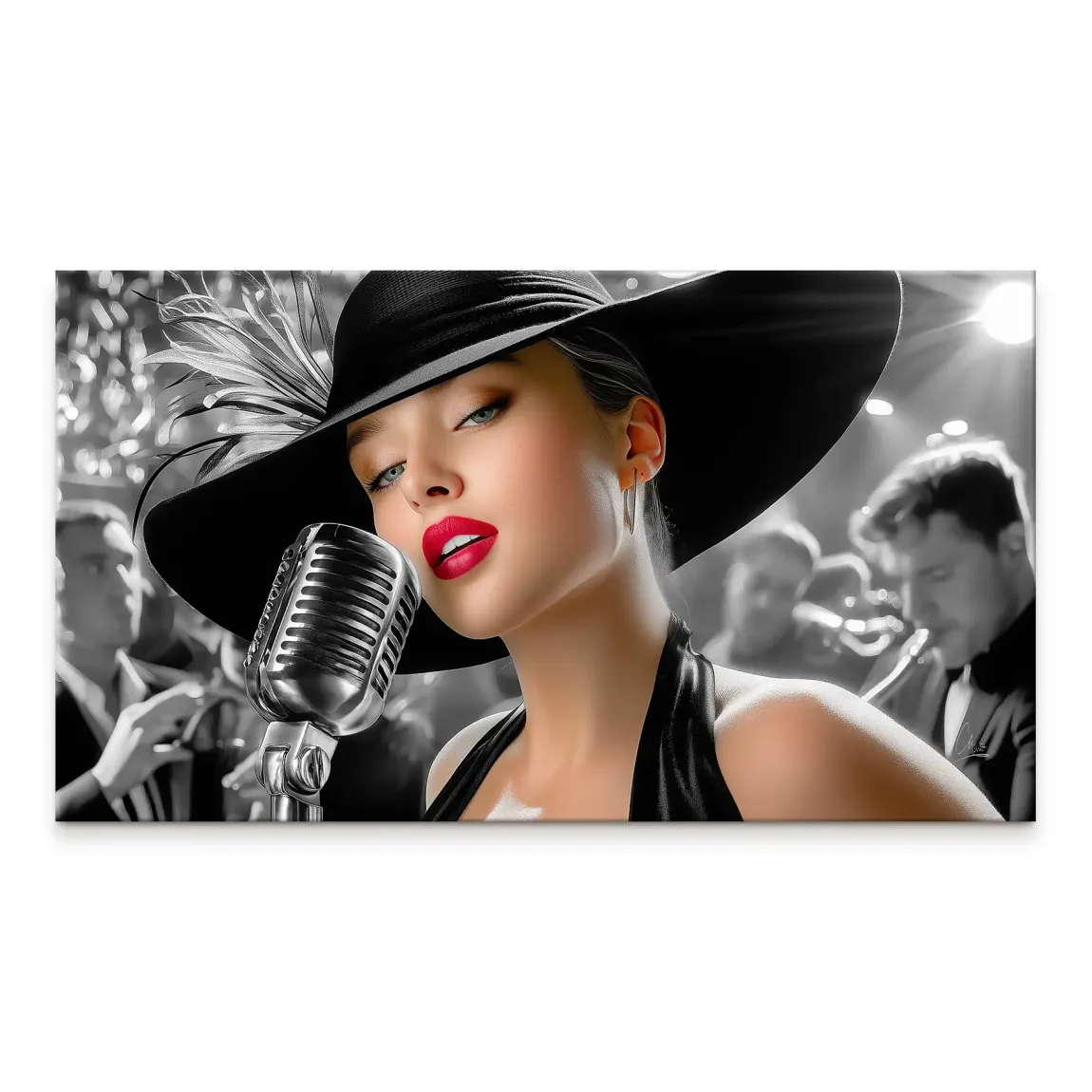 Silent Jazz Leinwand Bild