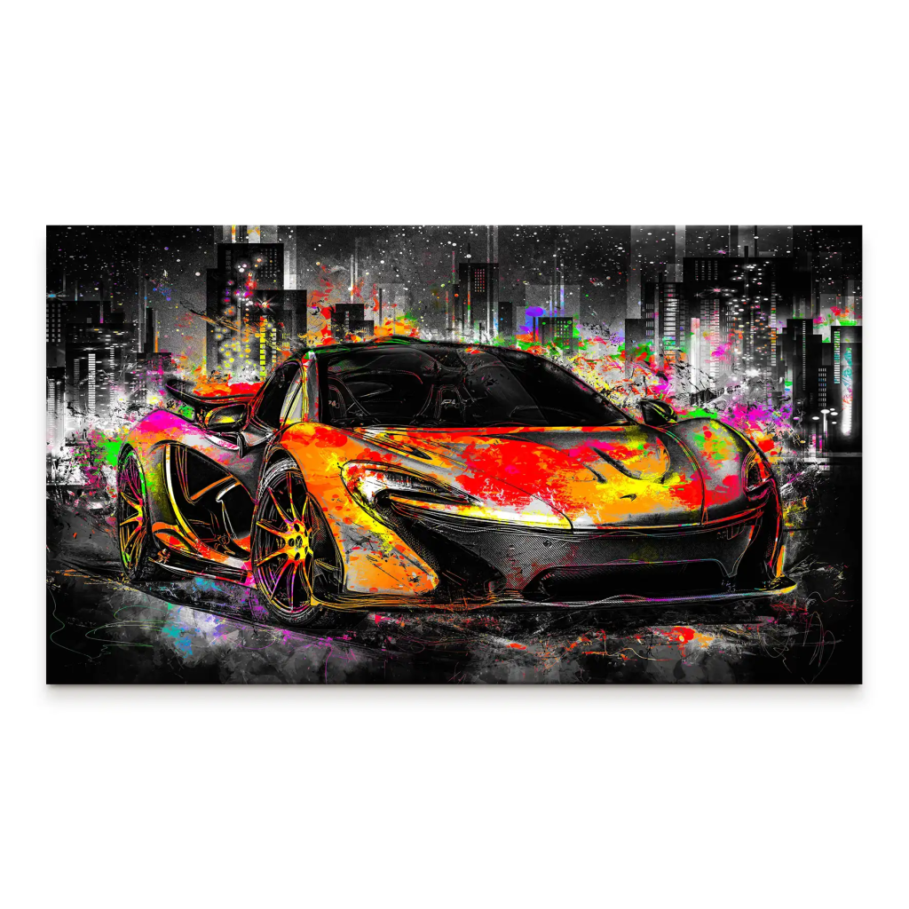 McLaren Pop Art Style Leinwand Bild INGALERIE