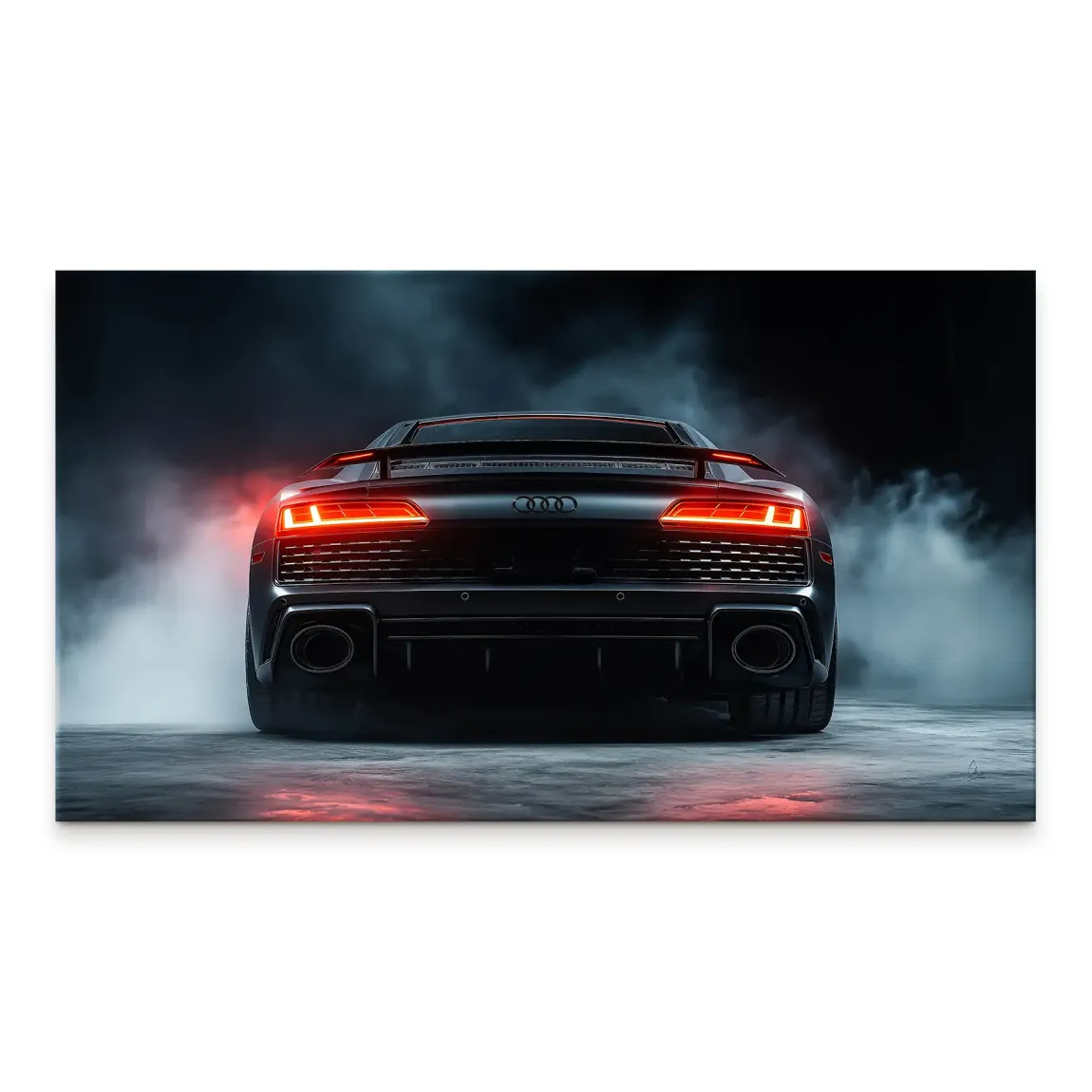 Audi R8 Dark Side Leinwand Bild