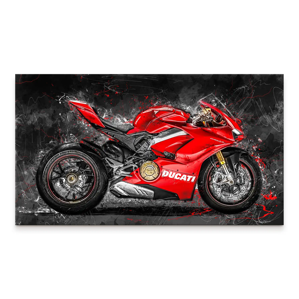 Ducati Panigale Abstrakt Leinwand Bild INGALERIE