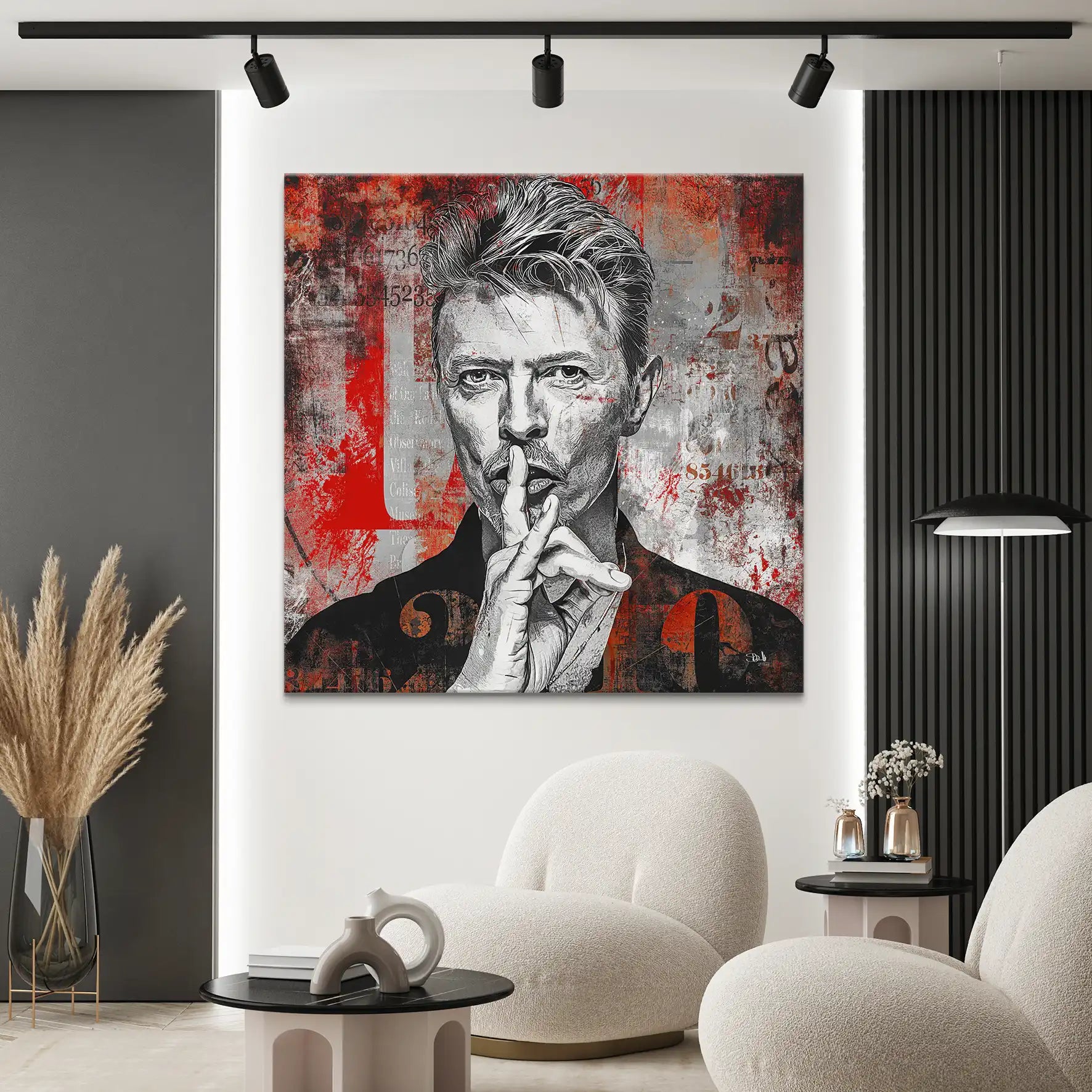 David Bowie Abstrakt Leinwand Bild INGALERIE