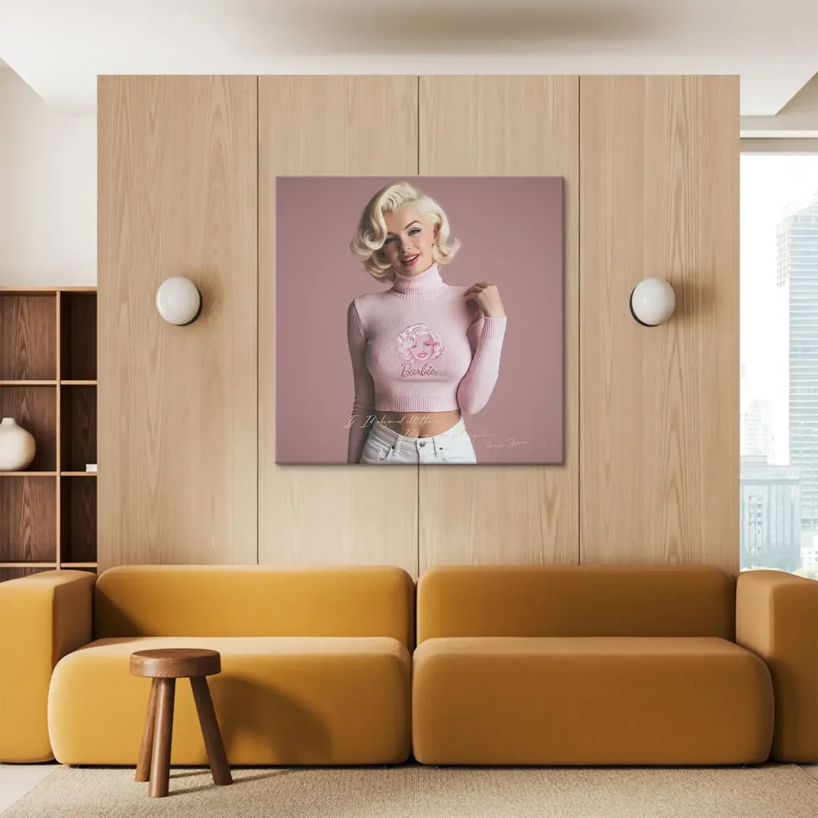 Marilyn Monroe Blush Leinwand Bild