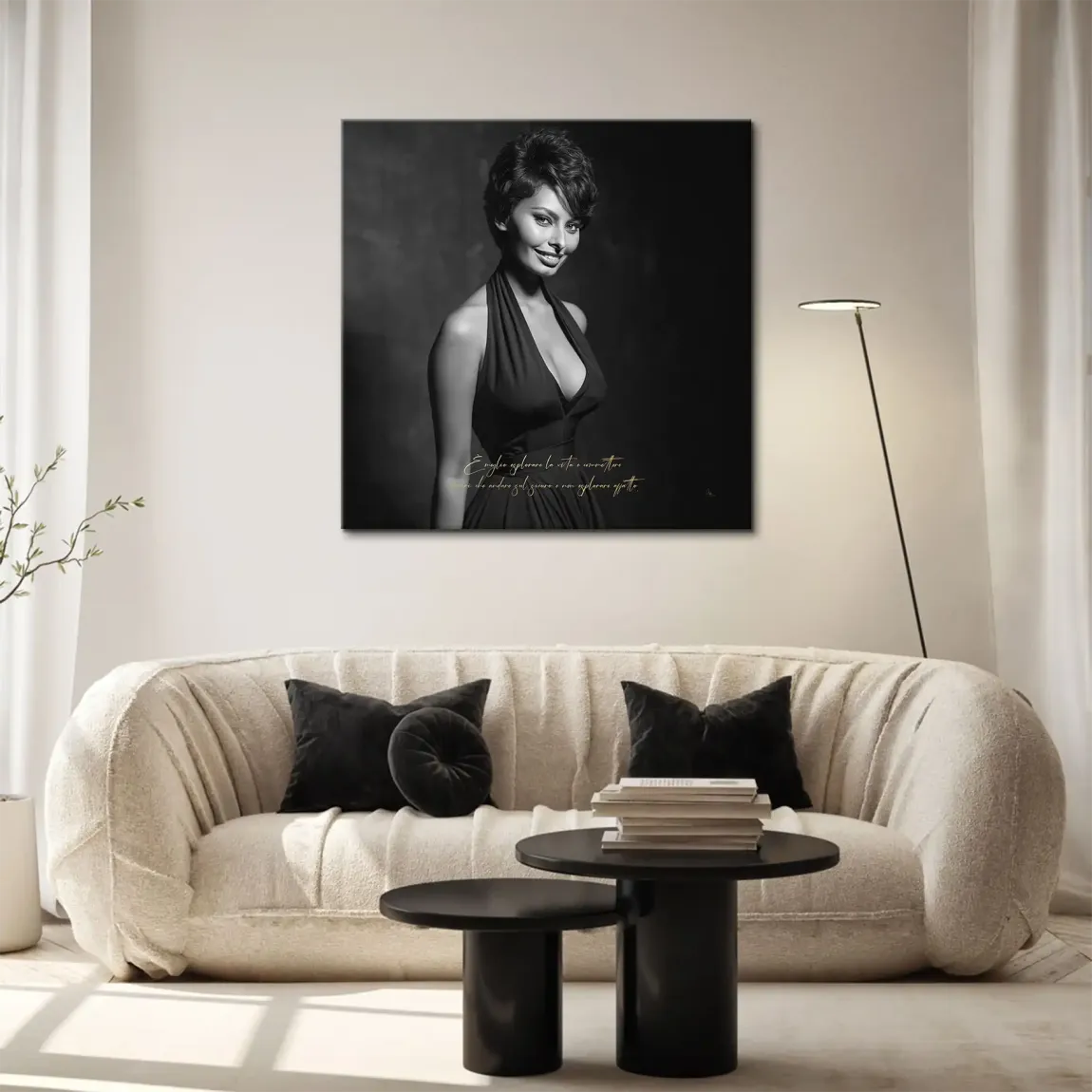Sophia Zitat Leinwand Bild