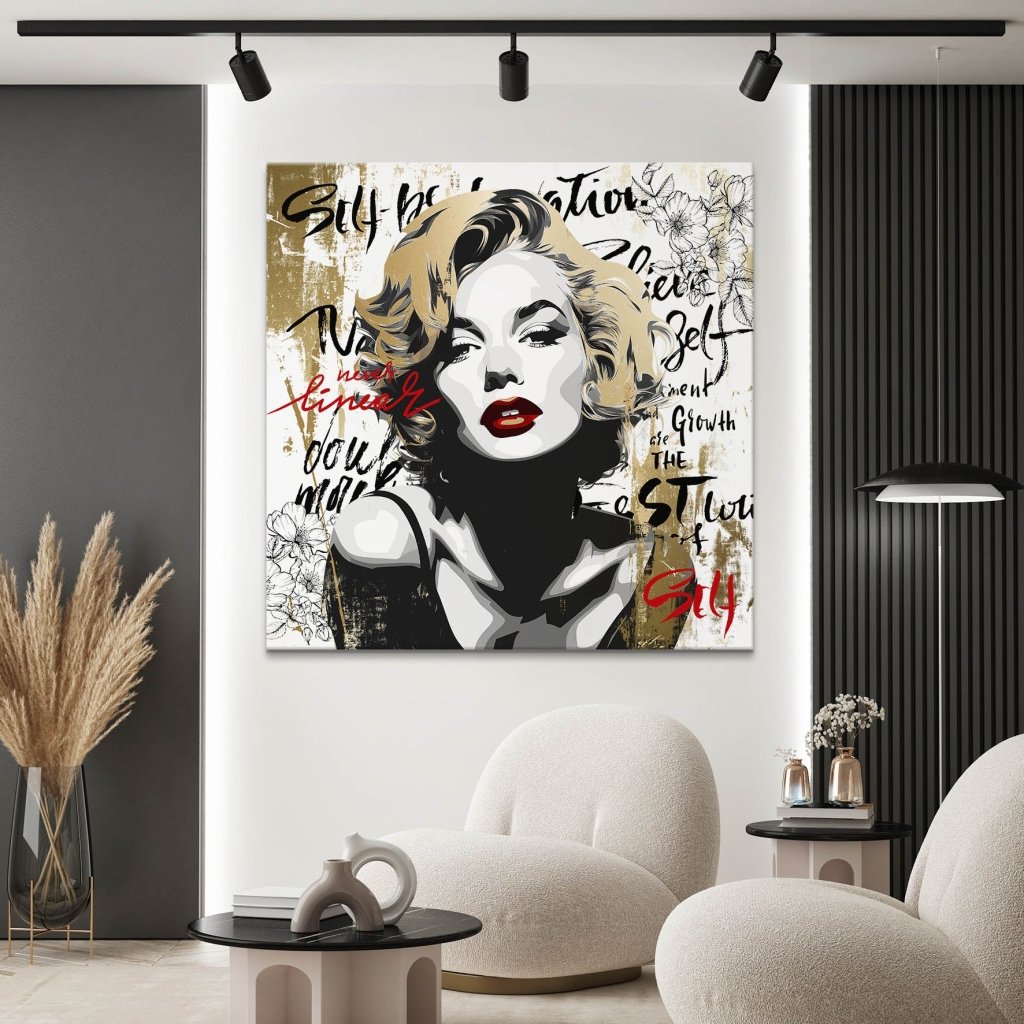 Marilyn Monroe Never Linear Leinwand Bild INGALERIE