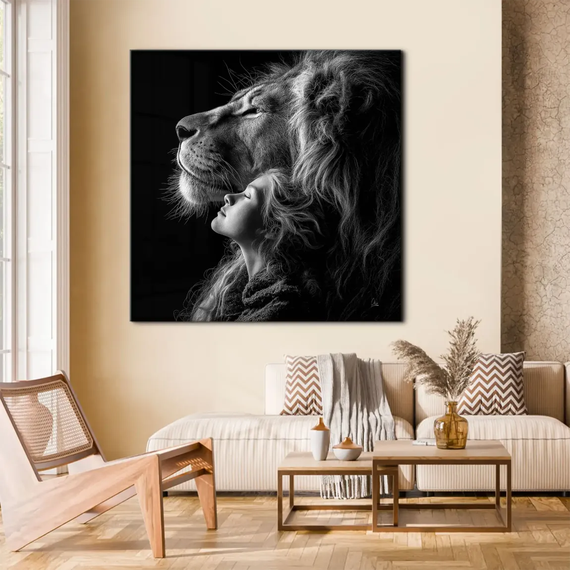 Noble Spirit Löwe Leinwand Bild